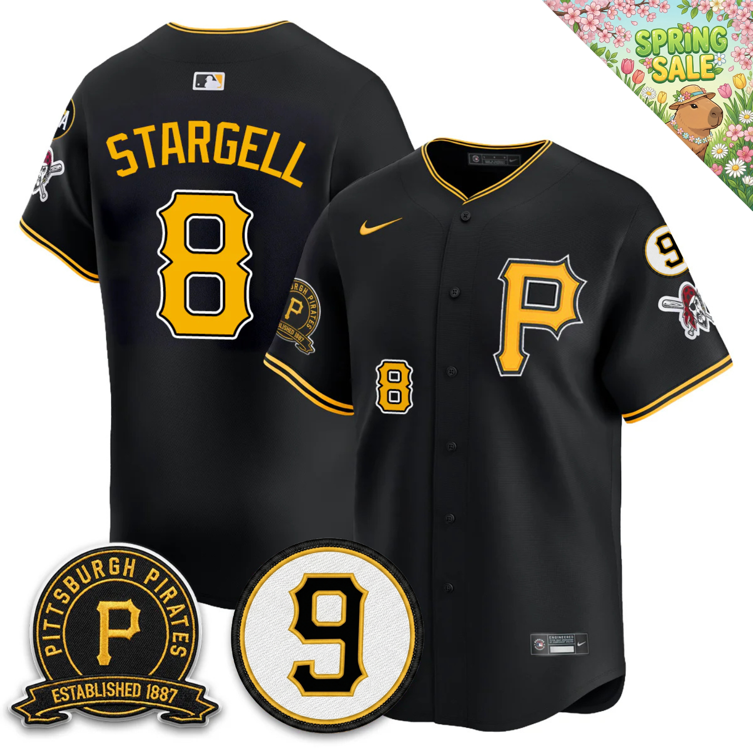 PIT 2026 Limited City Connect Jersey - Bill Mazeroski & EST 1887 Patch - Stitched