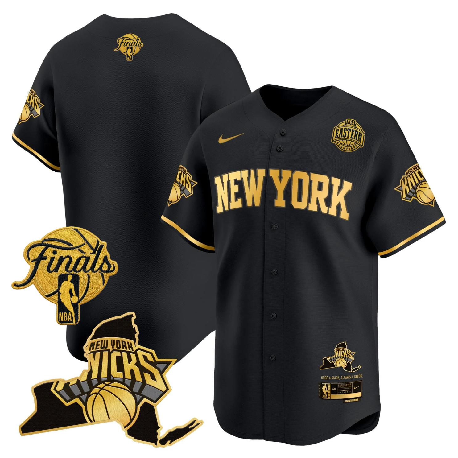 NYK 2026 Finals Vapor Baseball Jersey V2 - Stitched