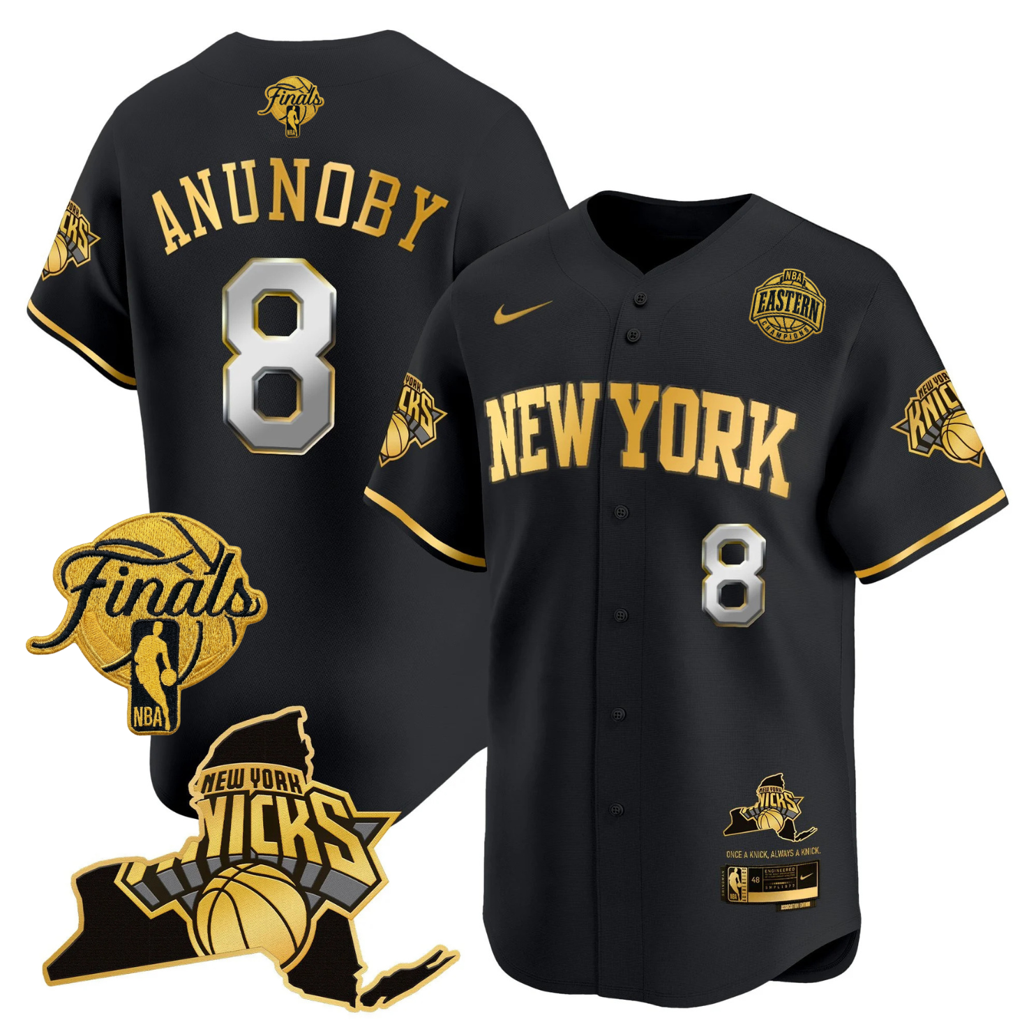 NYK 2026 Finals Vapor Baseball Jersey V2 - Stitched