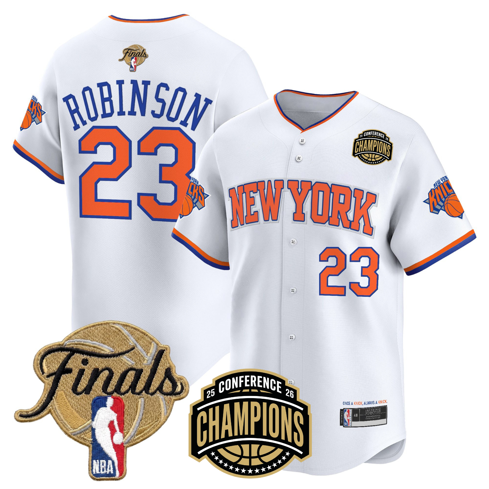NYK 2026 Finals Vapor Baseball Gold Jersey - Stitched