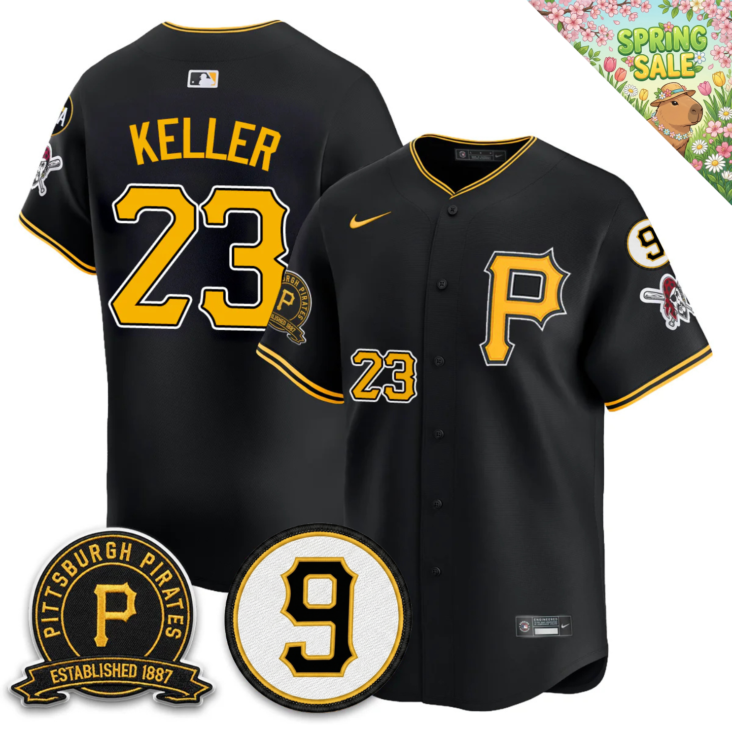 PIT Memories Vapor Limited Jersey - Bill Mazeroski & EST 1887 Patch - Stitched