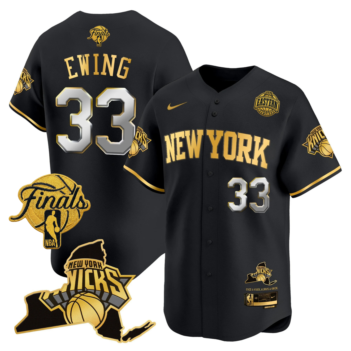 NYK 2026 Finals Vapor Baseball Jersey V2 - Stitched