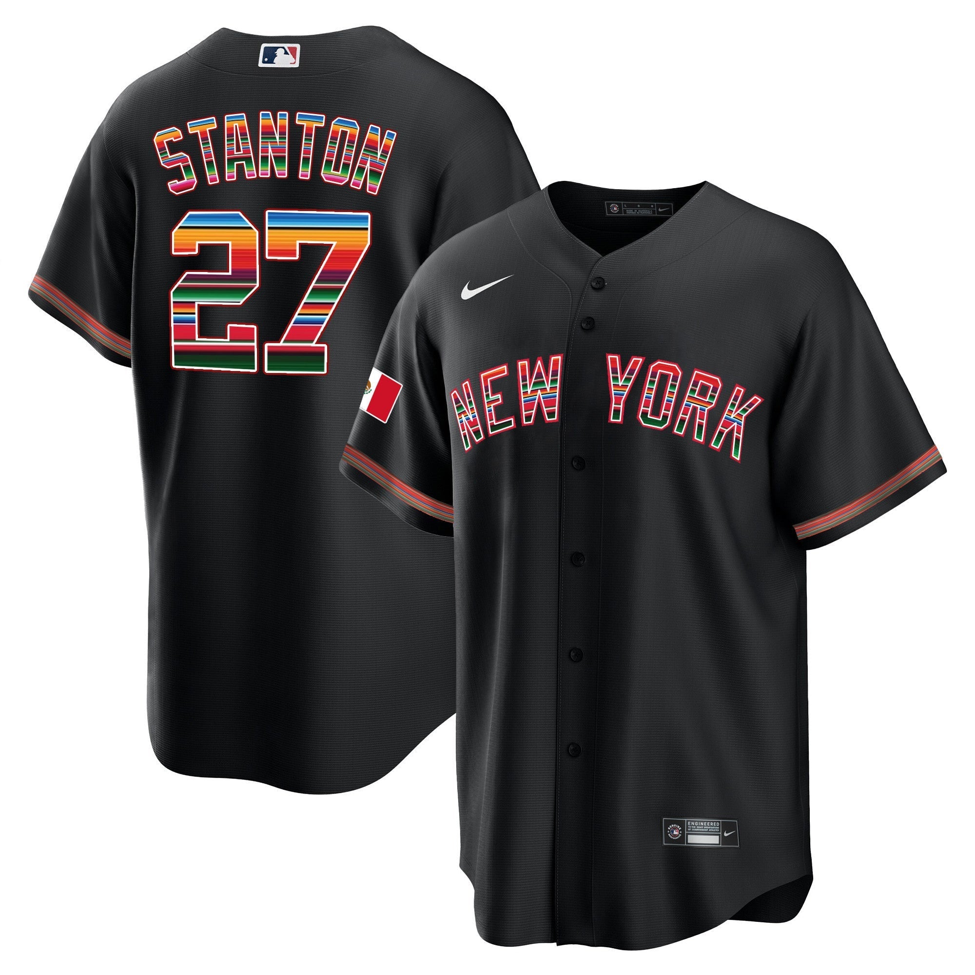 NYY Mexico Cool Base Jersey - Stitched