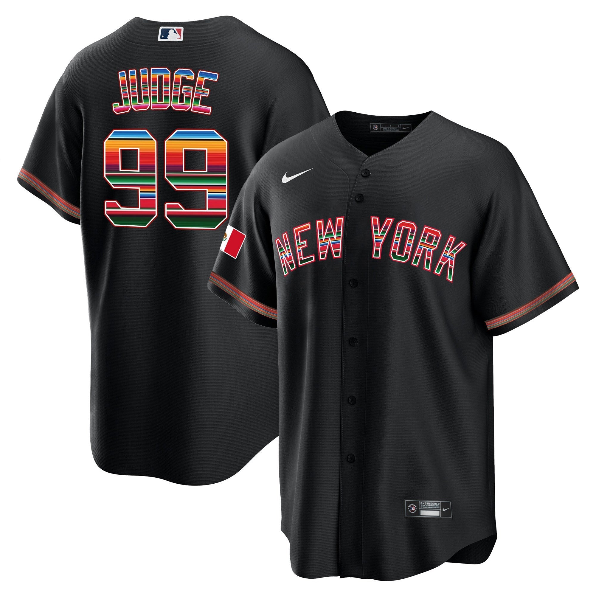 NYY Mexico Cool Base Jersey - Stitched