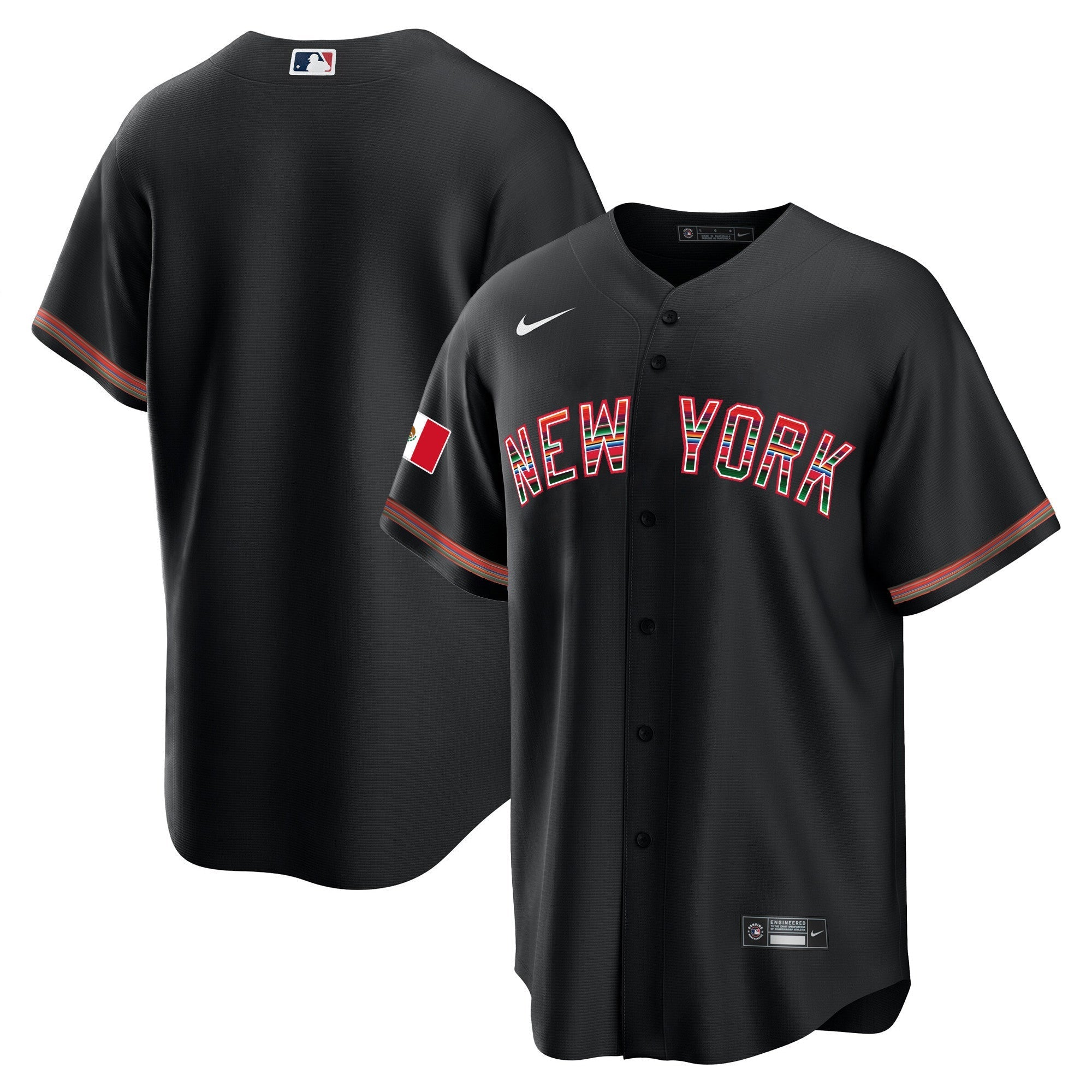 NYY Mexico Cool Base Jersey - Stitched