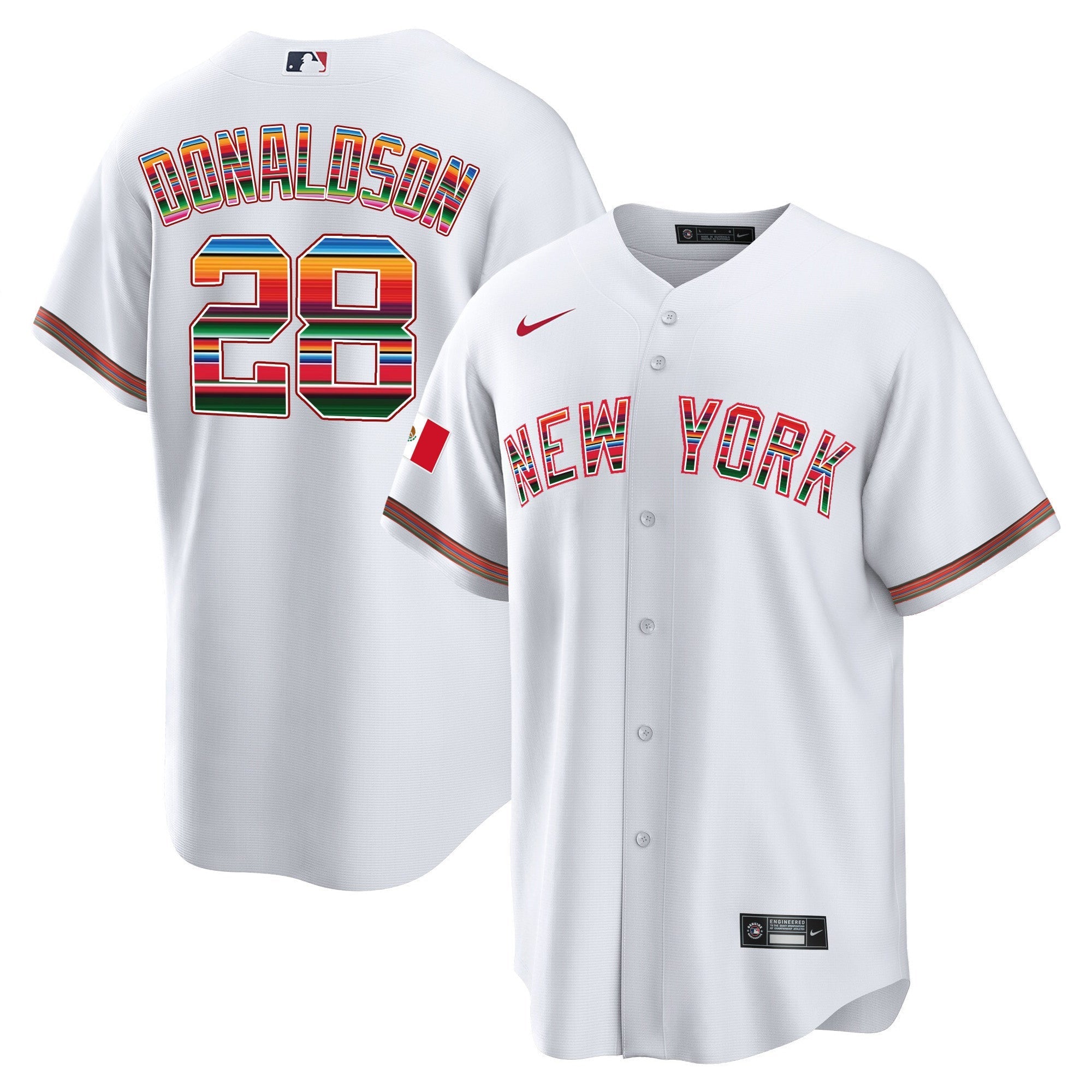 NYY Mexico Cool Base Jersey - Stitched
