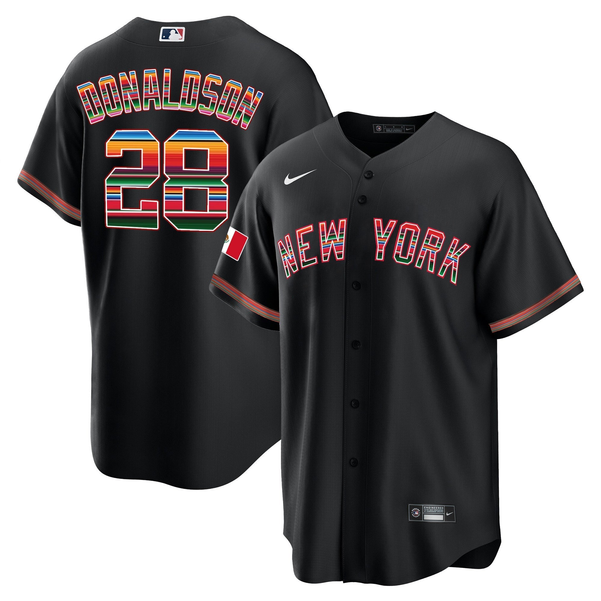 NYY Mexico Cool Base Jersey - Stitched