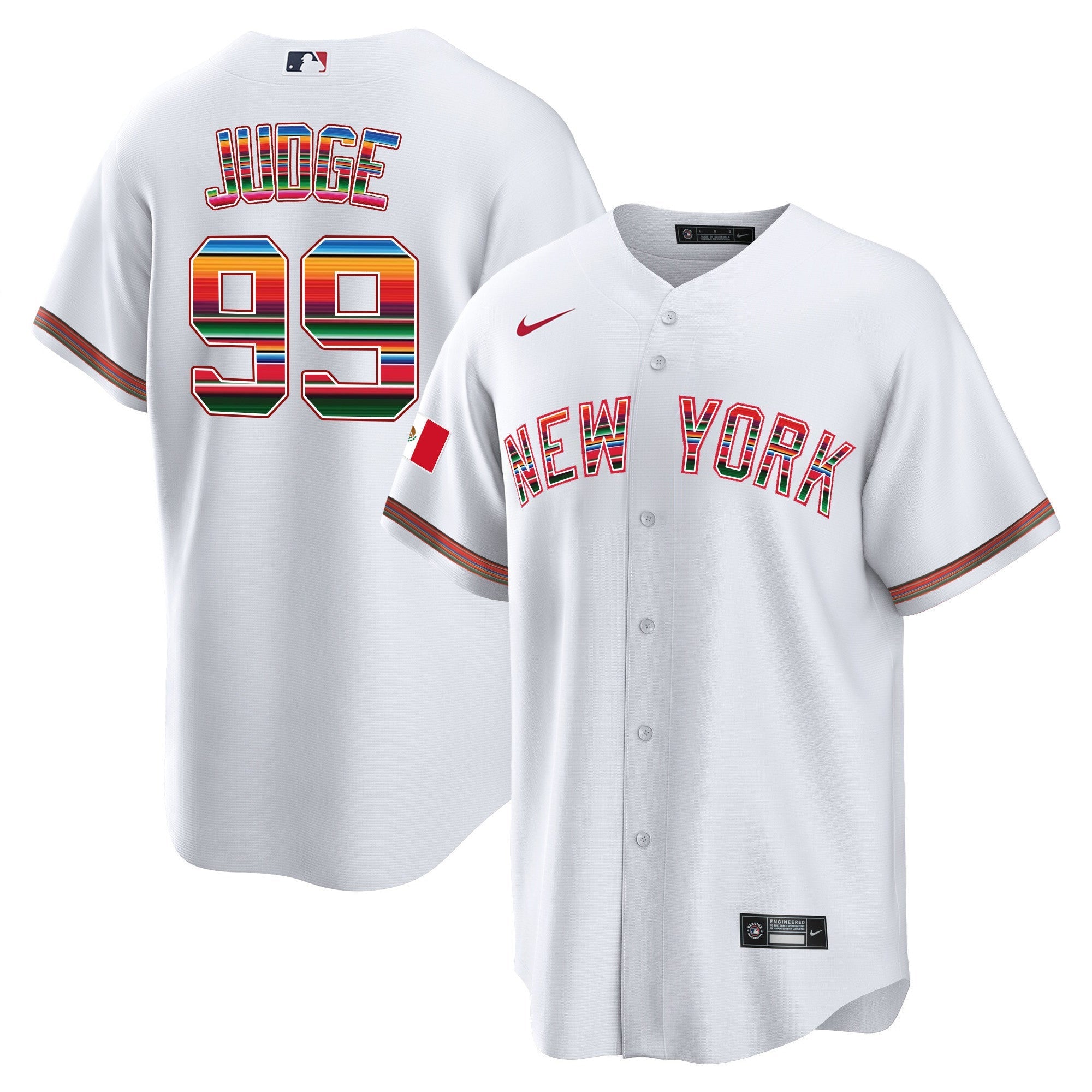 NYY Mexico Cool Base Jersey - Stitched