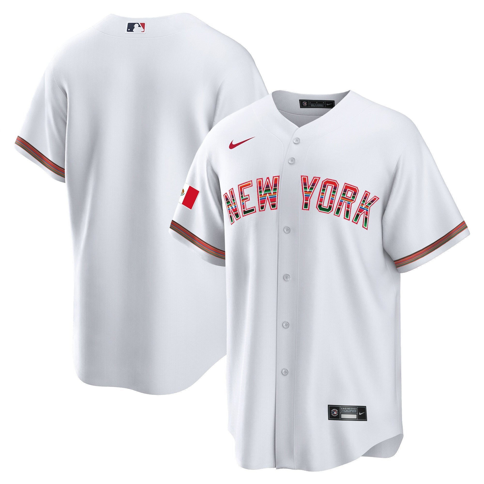 NYY Mexico Cool Base Jersey - Stitched