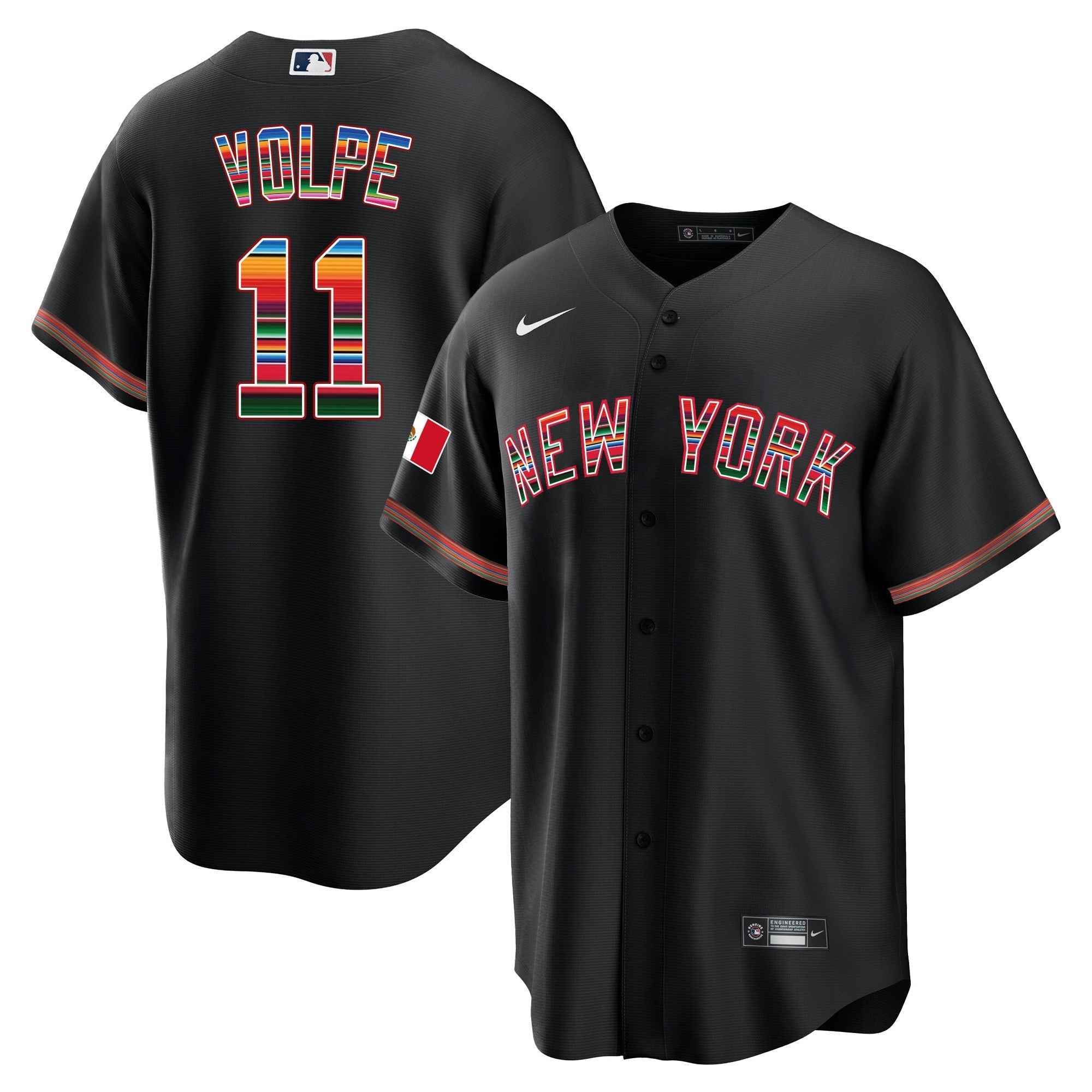 NYY Mexico Cool Base Jersey - Stitched