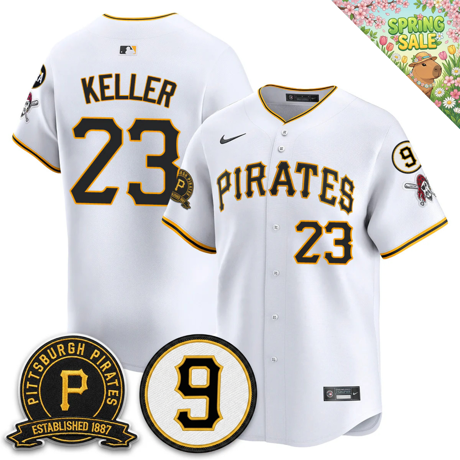PIT Memories Vapor Limited Jersey - Bill Mazeroski & EST 1887 Patch - Stitched