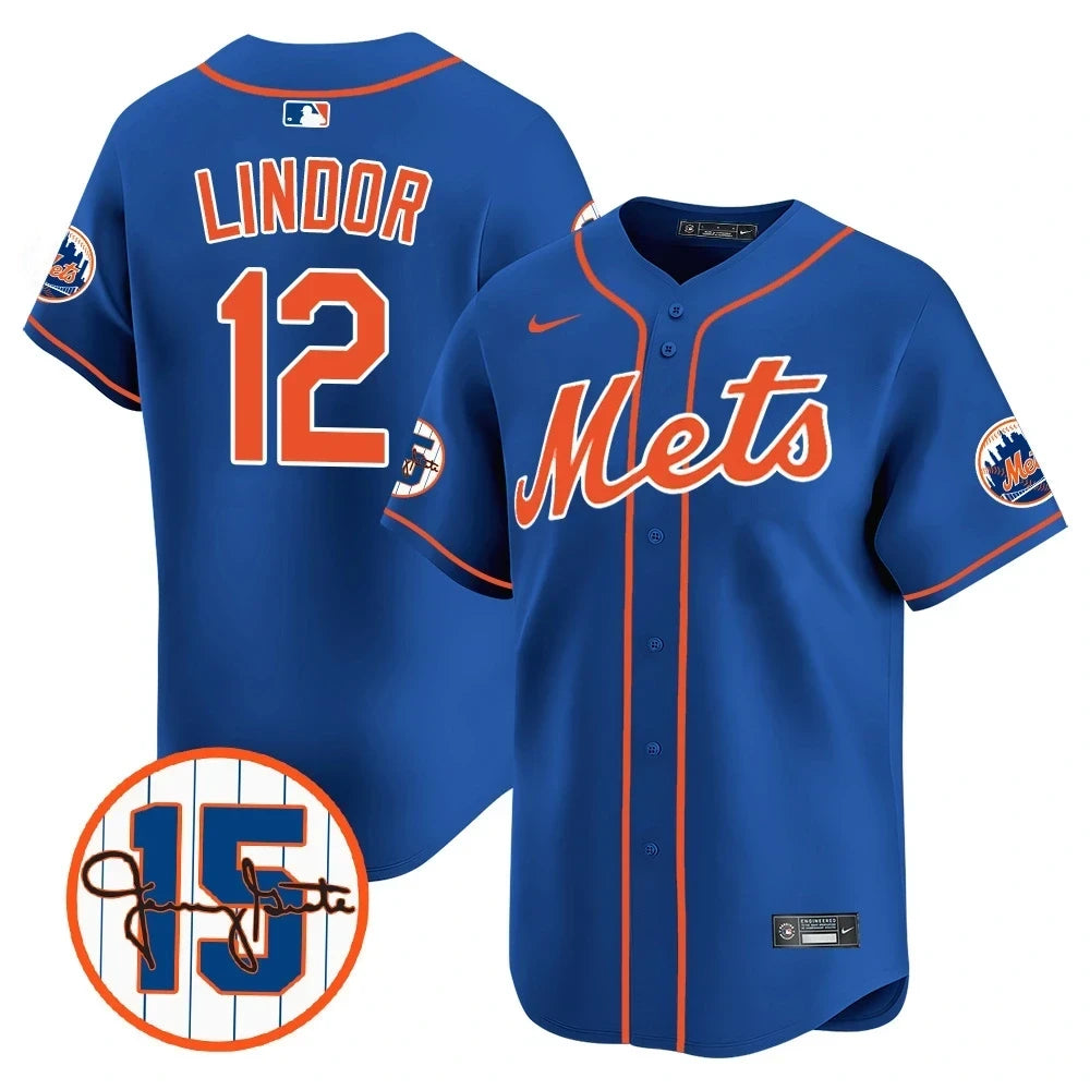New York Mets Jerry Grote Patch Vapor Premier Limited V1 Jersey  All Stitched