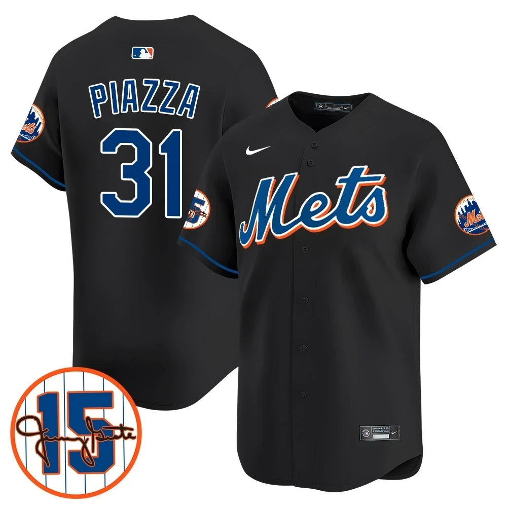 New York Mets Jerry Grote Patch Vapor Premier Limited V1 Jersey  All Stitched