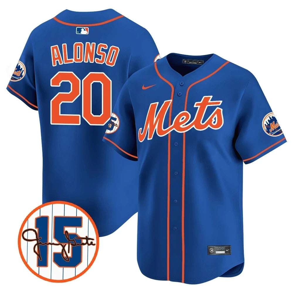 New York Mets Jerry Grote Patch Vapor Premier Limited V1 Jersey  All Stitched