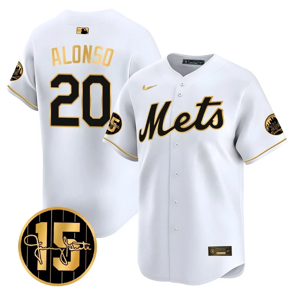 New York Mets Jerry Grote Patch Vapor Premier Limited V1 Jersey  All Stitched