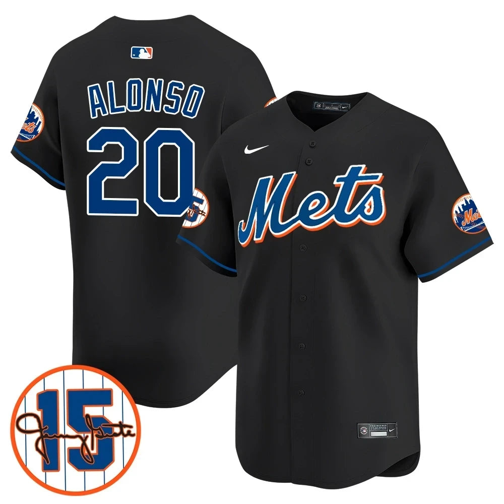New York Mets Jerry Grote Patch Vapor Premier Limited V1 Jersey  All Stitched
