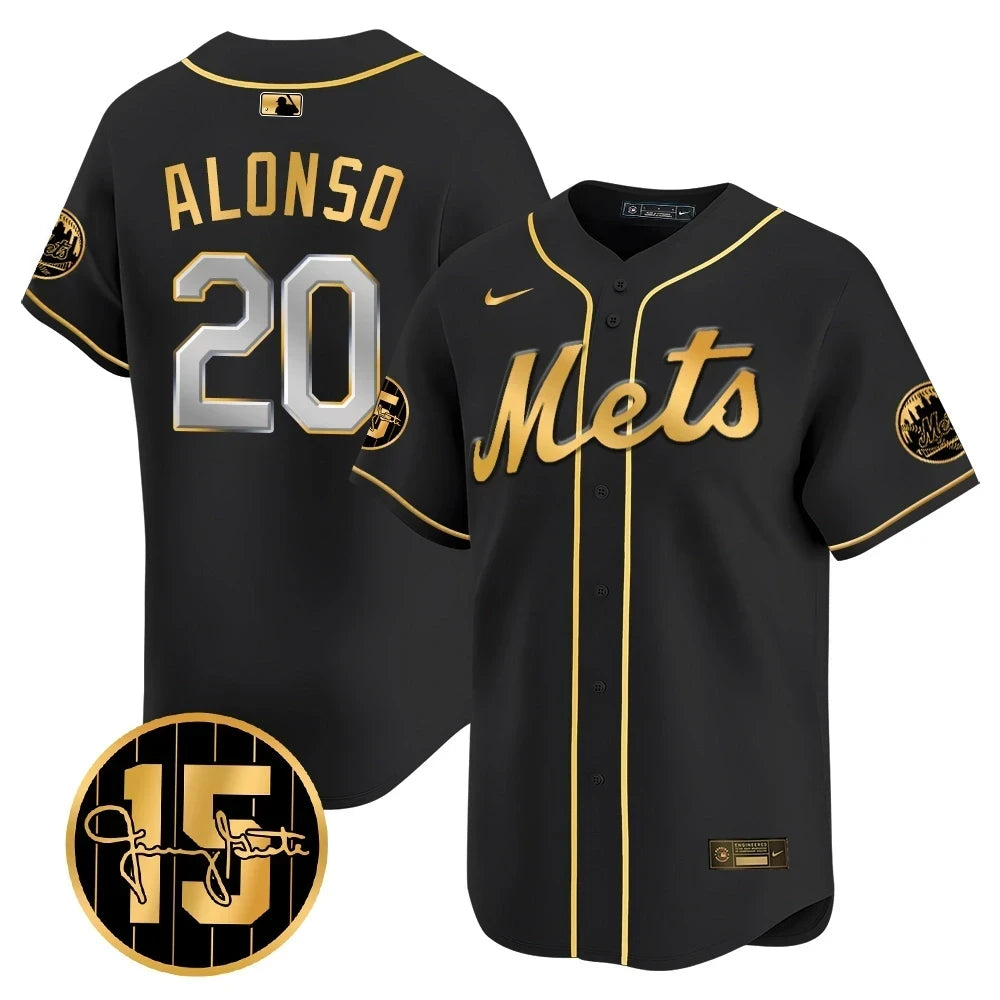 New York Mets Jerry Grote Patch Vapor Premier Limited V1 Jersey  All Stitched
