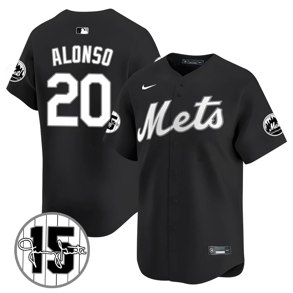 New York Mets Jerry Grote Patch Vapor Premier Limited V1 Jersey  All Stitched