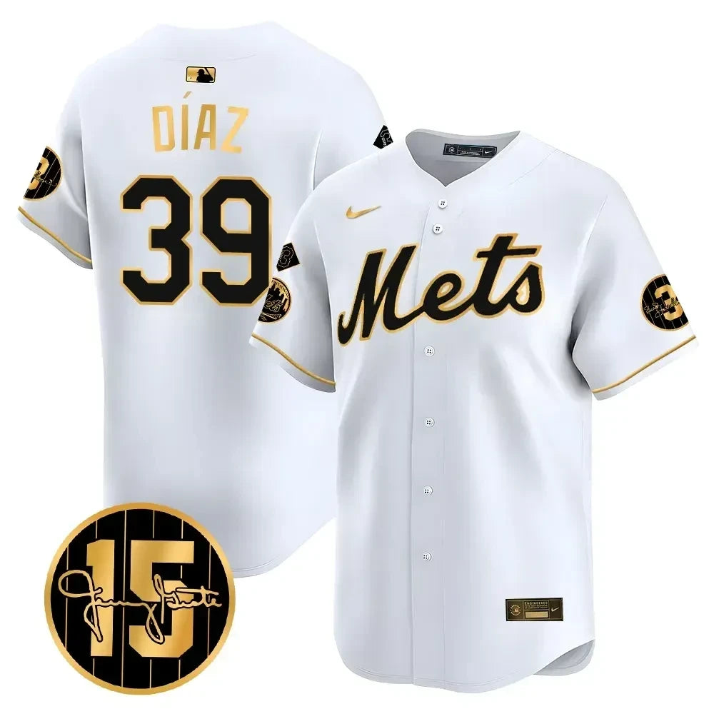 New York Mets Jerry Grote Patch Vapor Premier Limited V1 Jersey  All Stitched