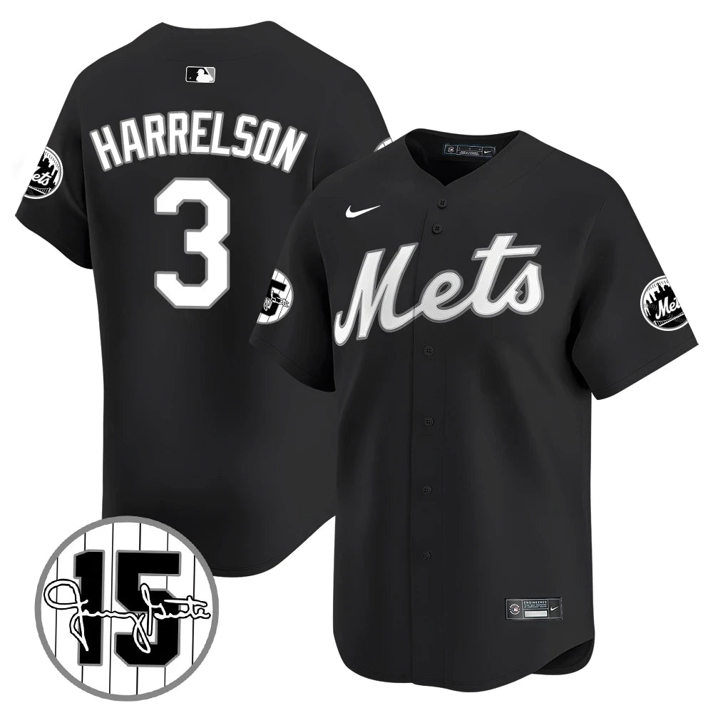 New York Mets Jerry Grote Patch Vapor Premier Limited V1 Jersey  All Stitched