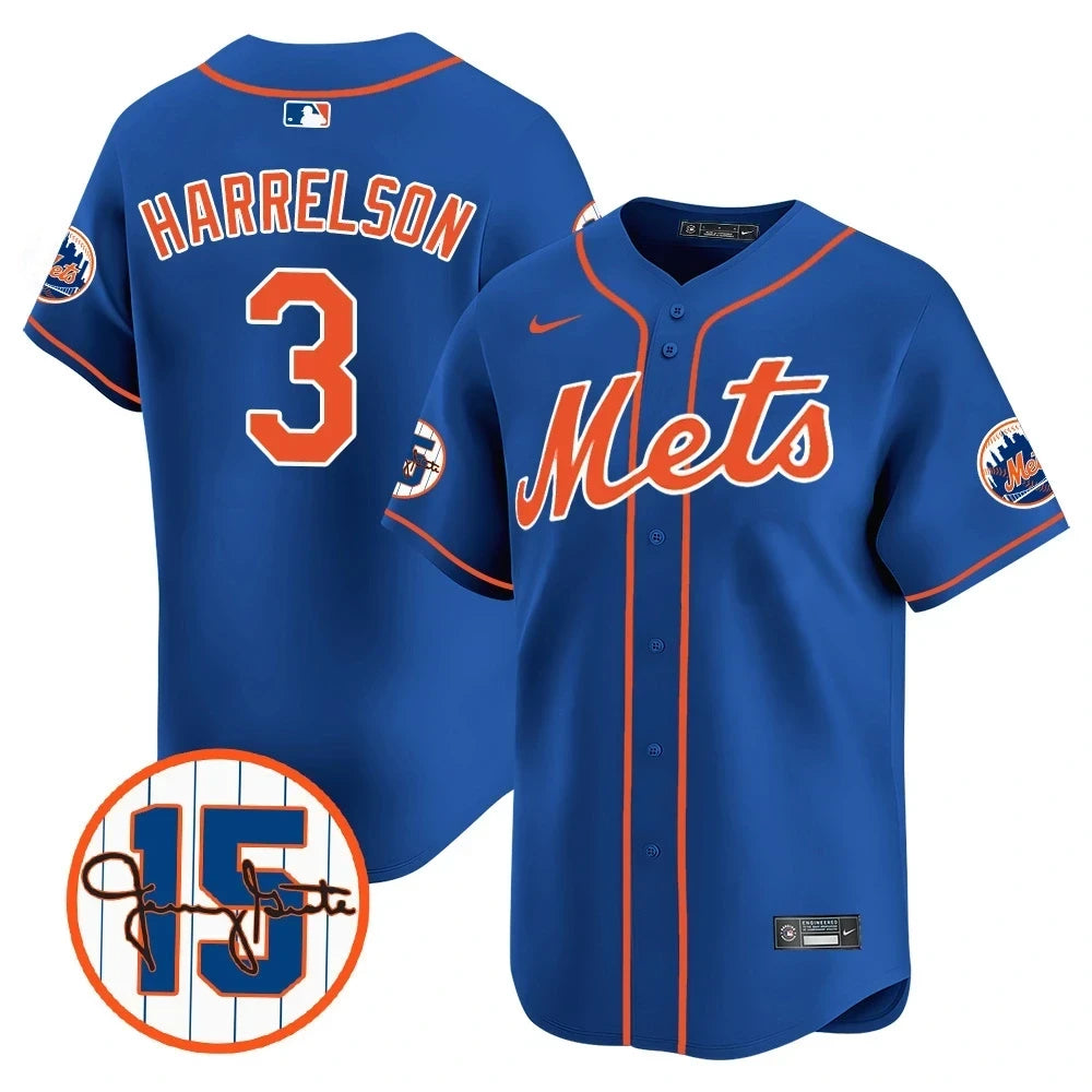 New York Mets Jerry Grote Patch Vapor Premier Limited V1 Jersey  All Stitched