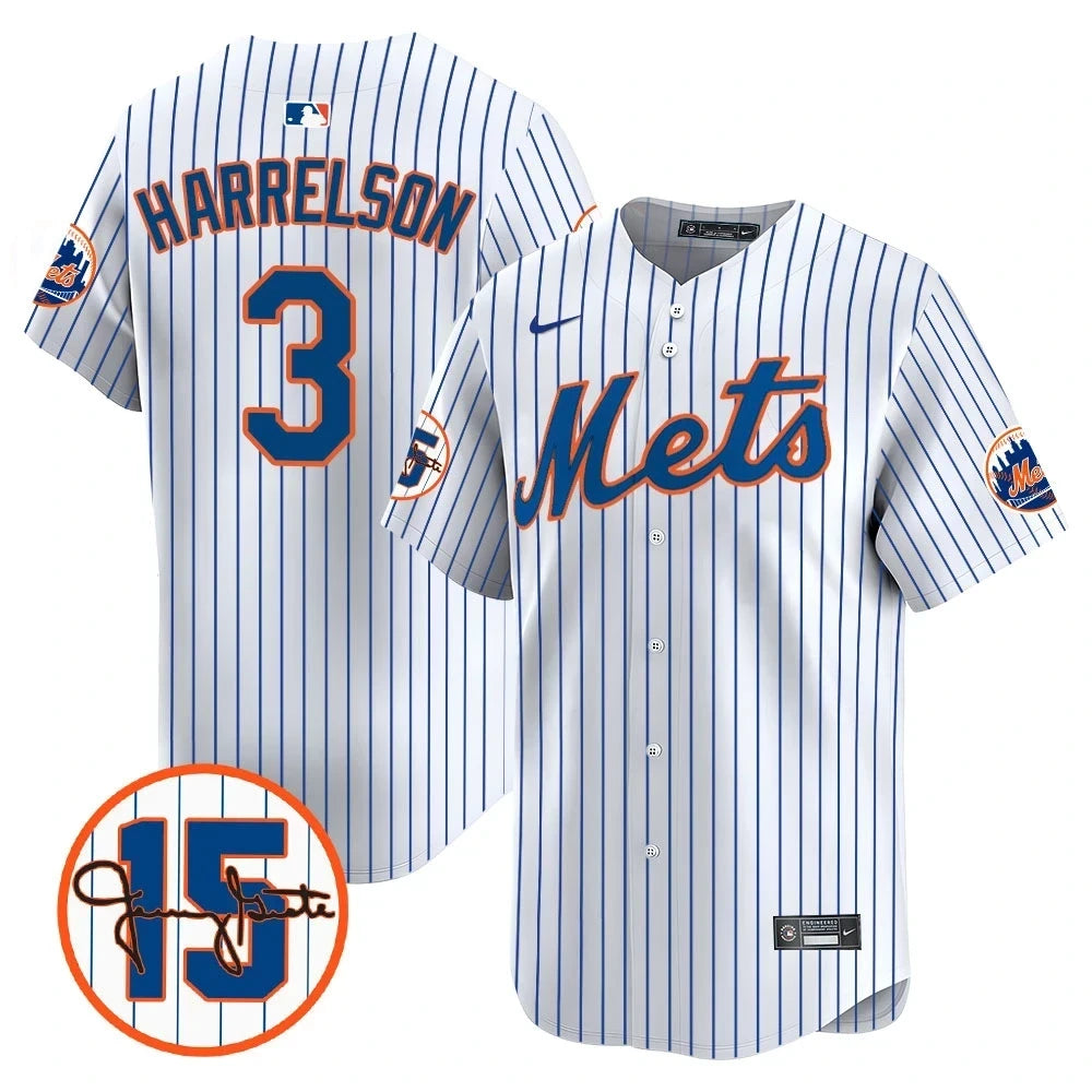 New York Mets Jerry Grote Patch Vapor Premier Limited V1 Jersey  All Stitched