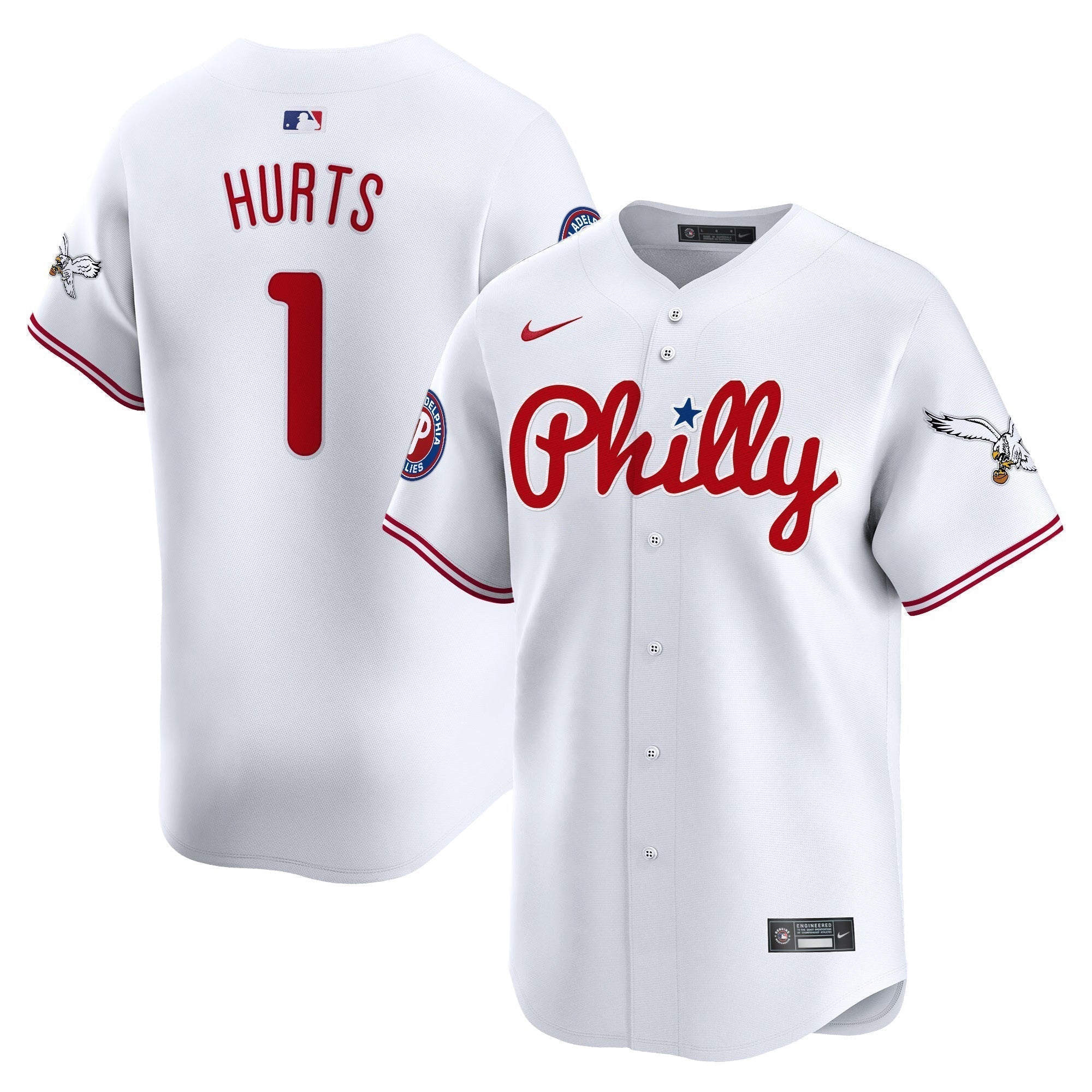 Phillies & Eagles Vapor Premier Limited Jersey - Stitched