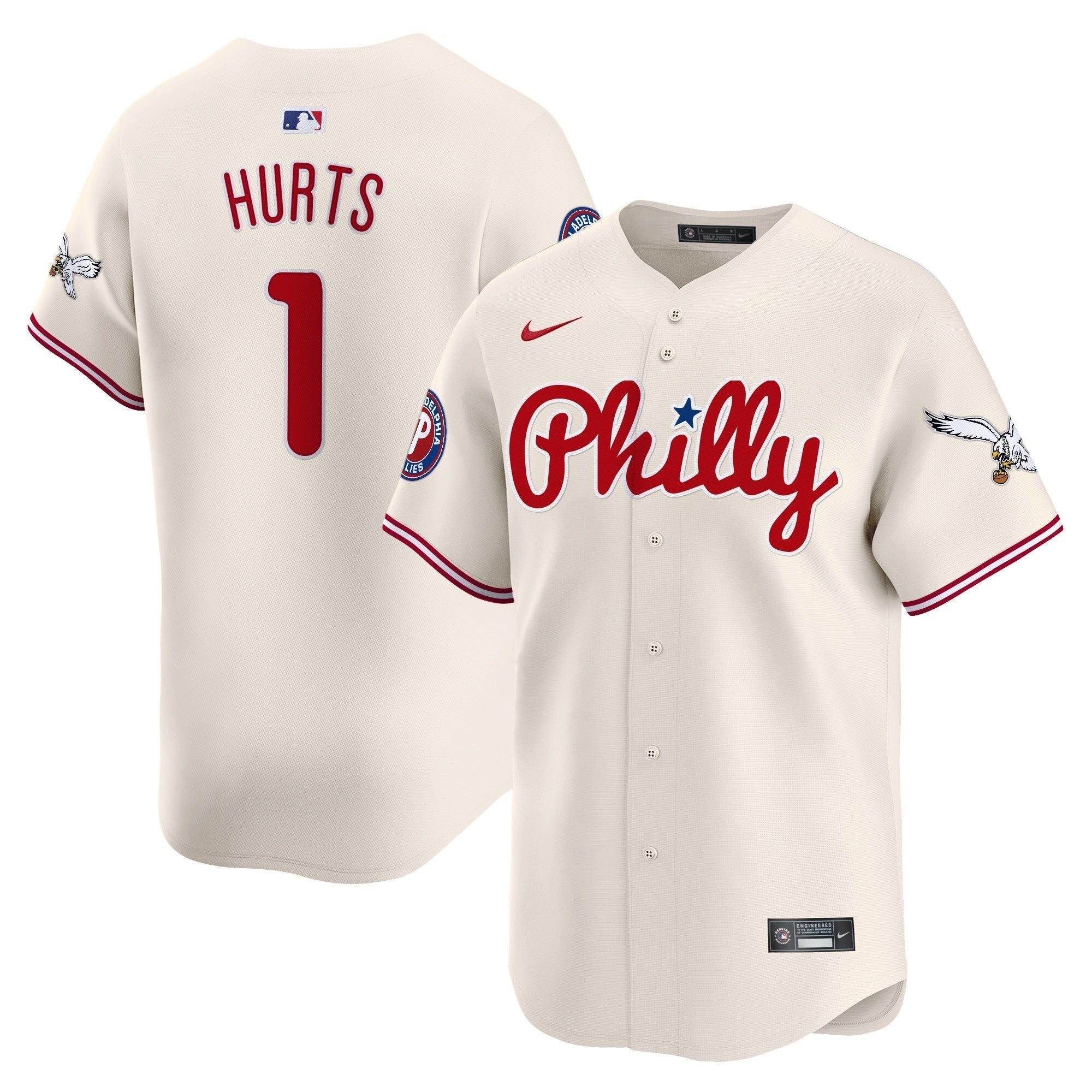 Phillies & Eagles Vapor Premier Limited Jersey - Stitched