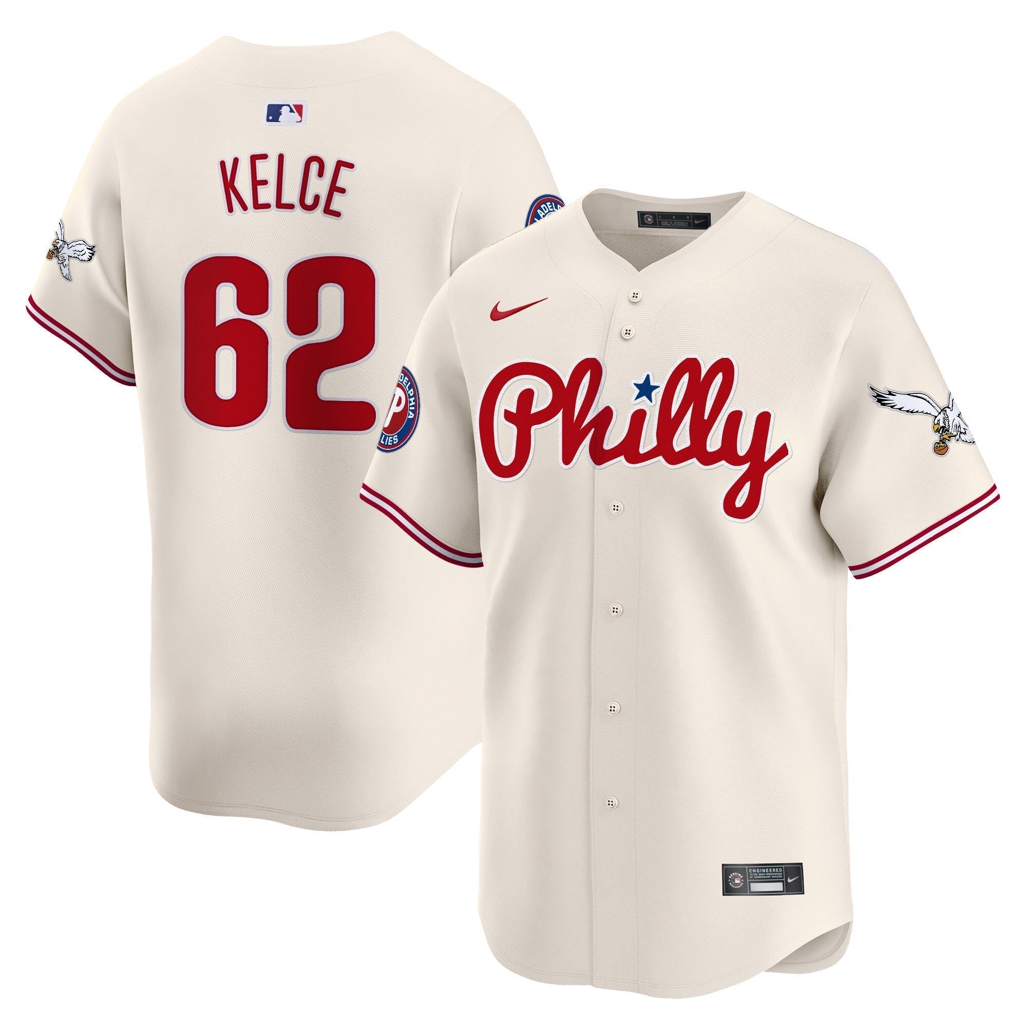 Phillies & Eagles Vapor Premier Limited Jersey - Stitched