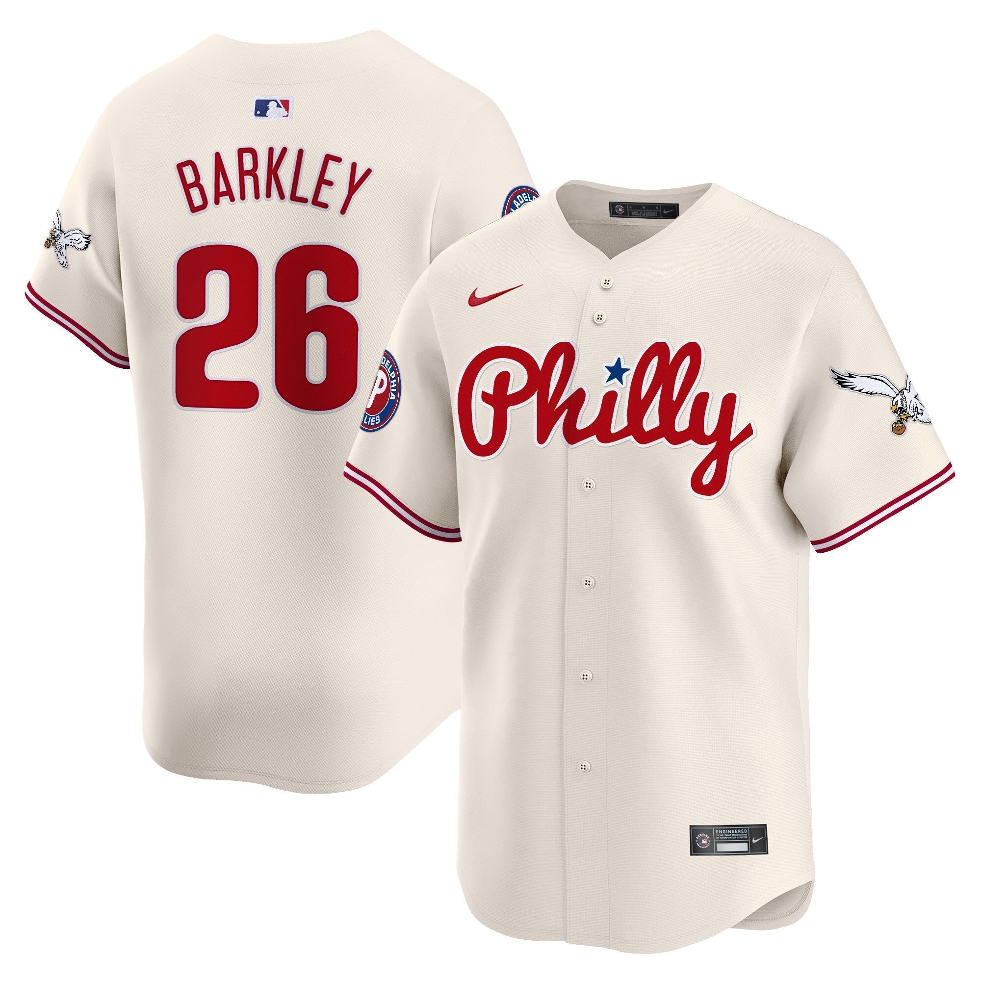 Phillies & Eagles Vapor Premier Limited Jersey - Stitched