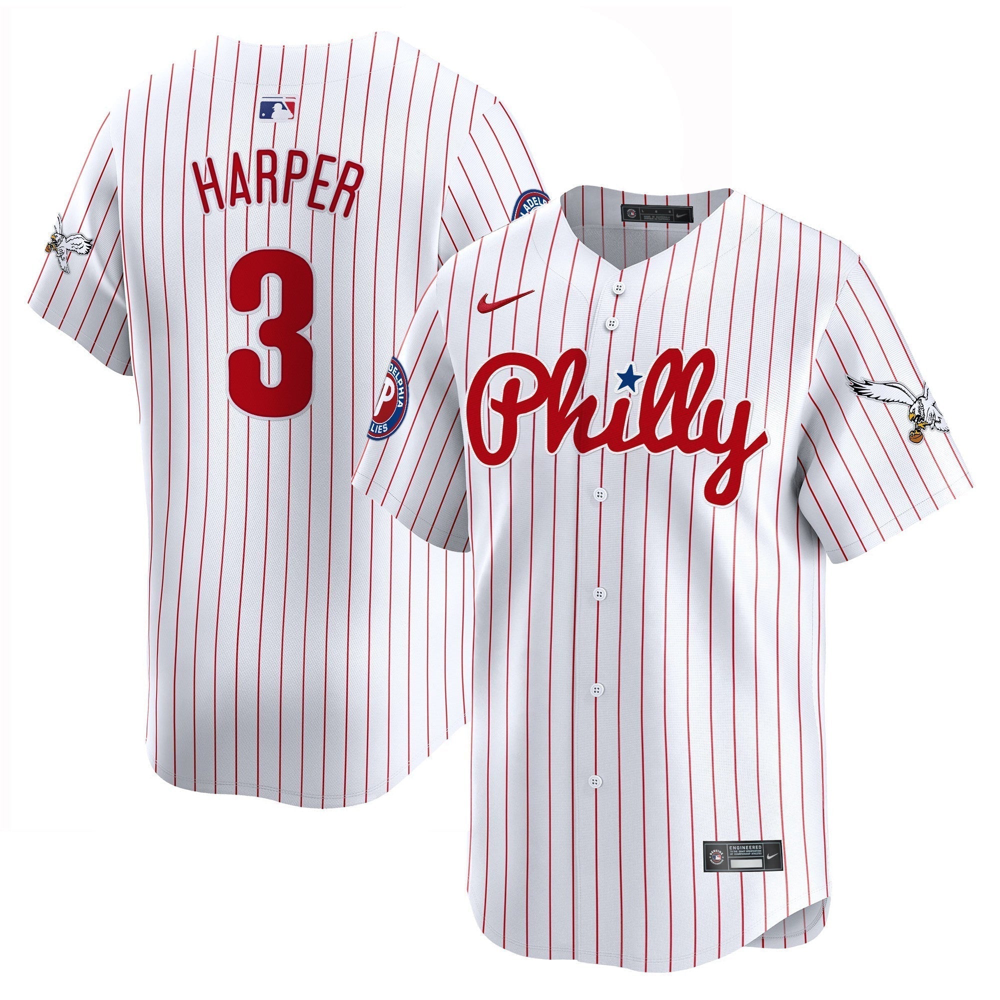 Phillies & Eagles Vapor Premier Limited Jersey - Stitched