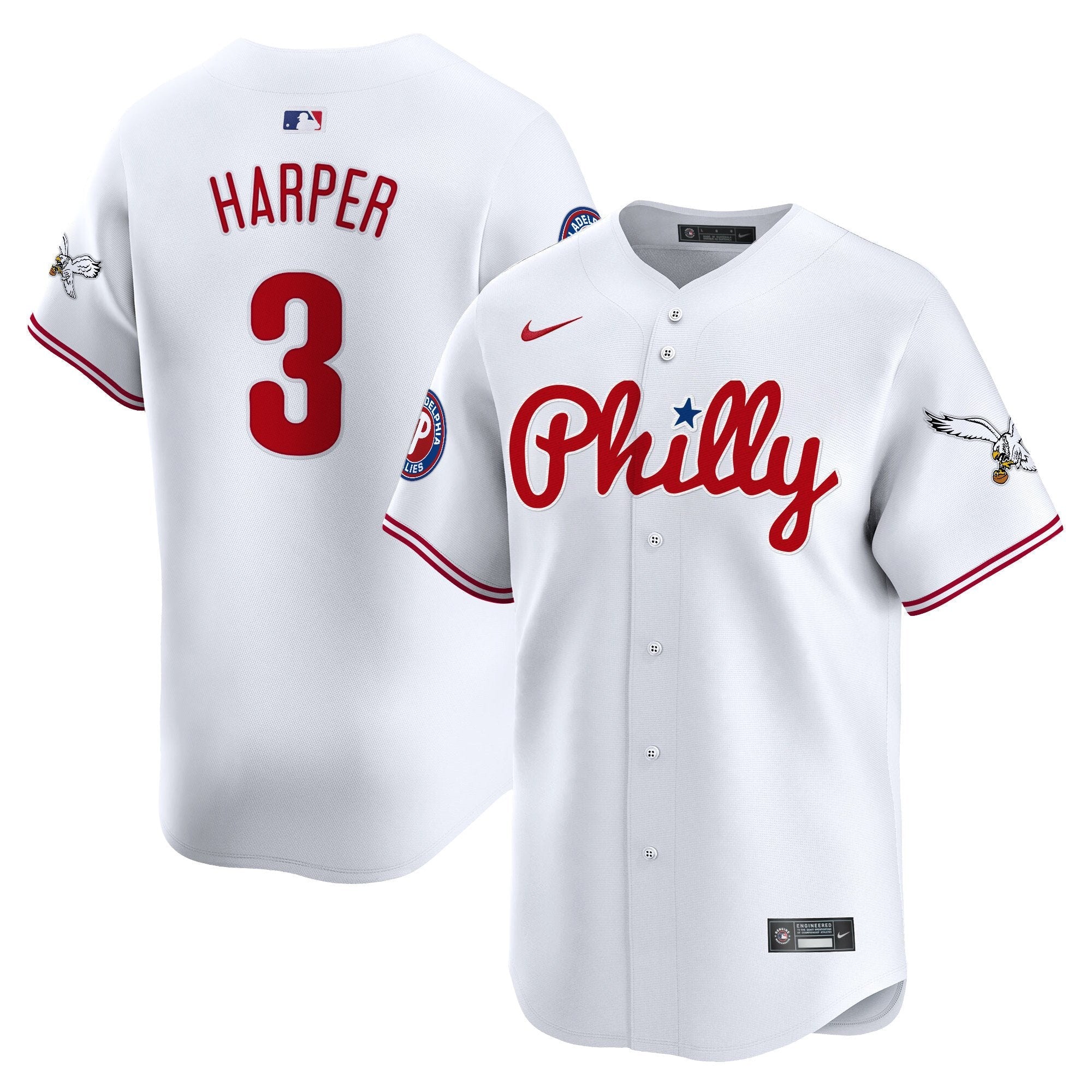 Phillies & Eagles Vapor Premier Limited Jersey - Stitched