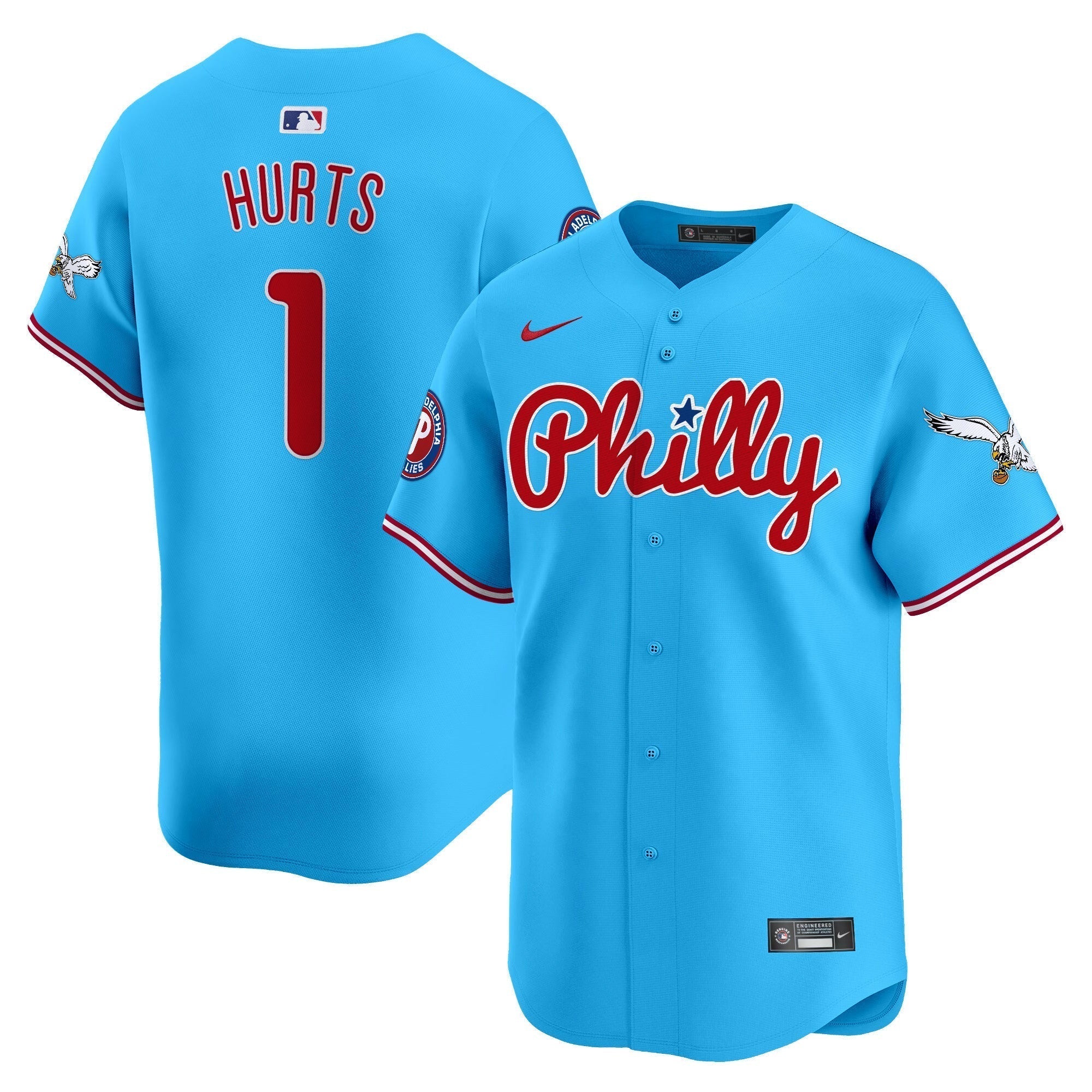 Phillies & Eagles Vapor Premier Limited Jersey - Stitched