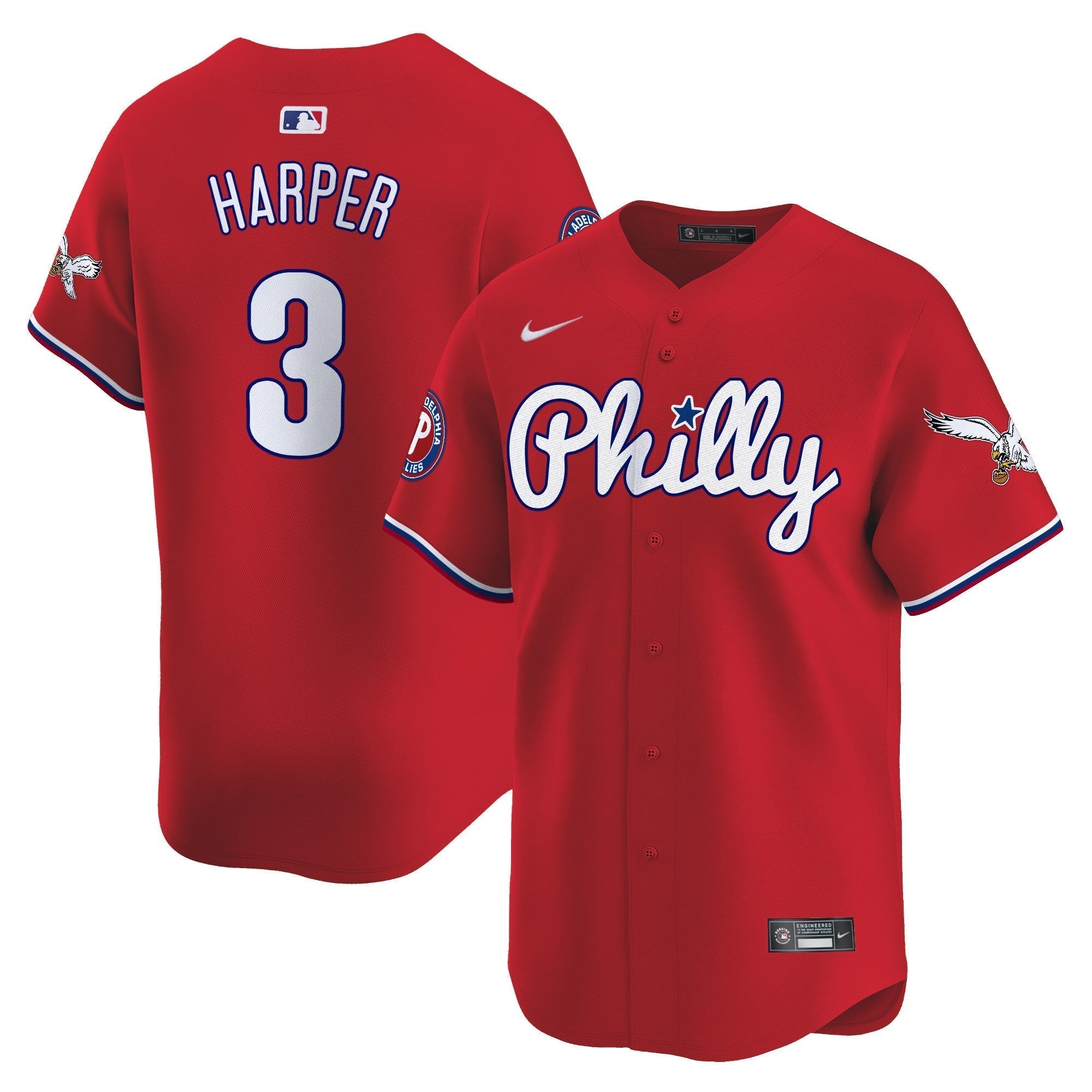 Phillies & Eagles Vapor Premier Limited Jersey - Stitched