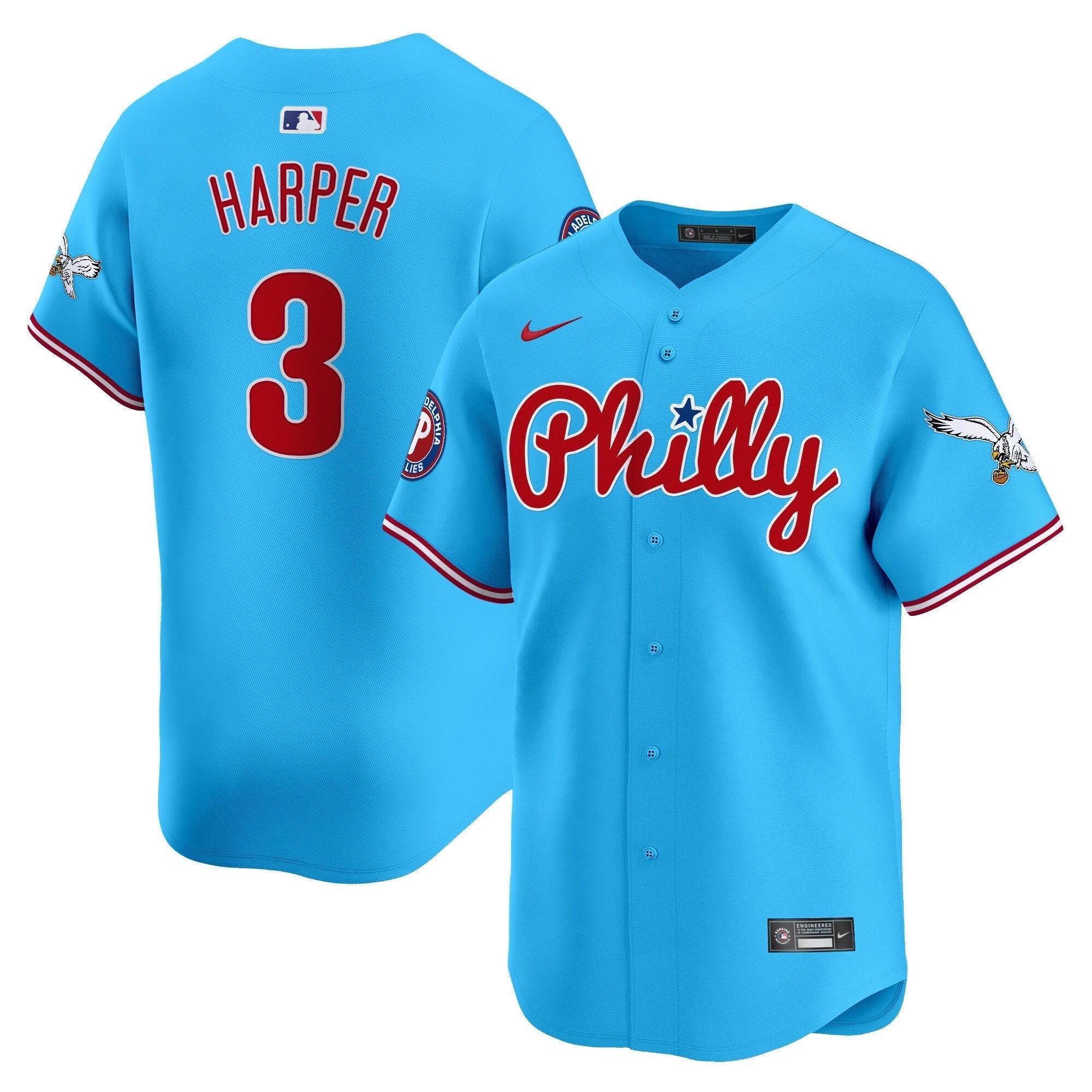 Phillies & Eagles Vapor Premier Limited Jersey - Stitched