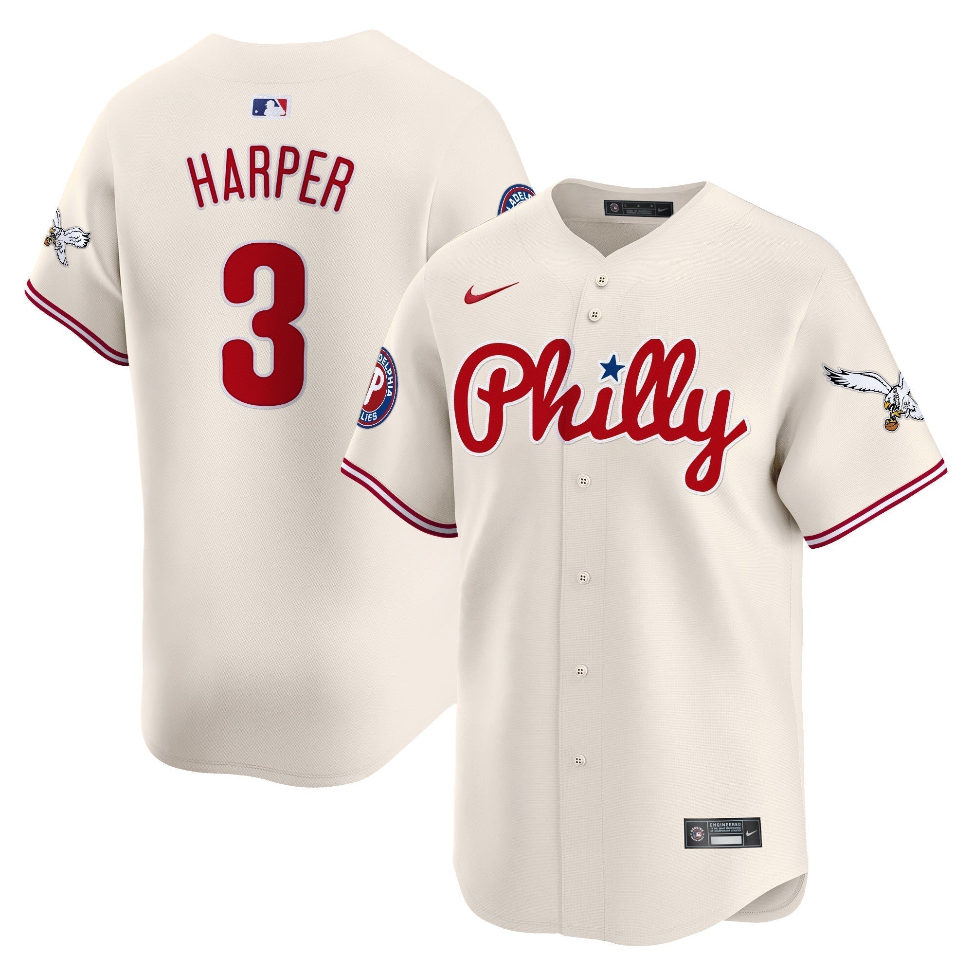 Phillies & Eagles Vapor Premier Limited Jersey - Stitched
