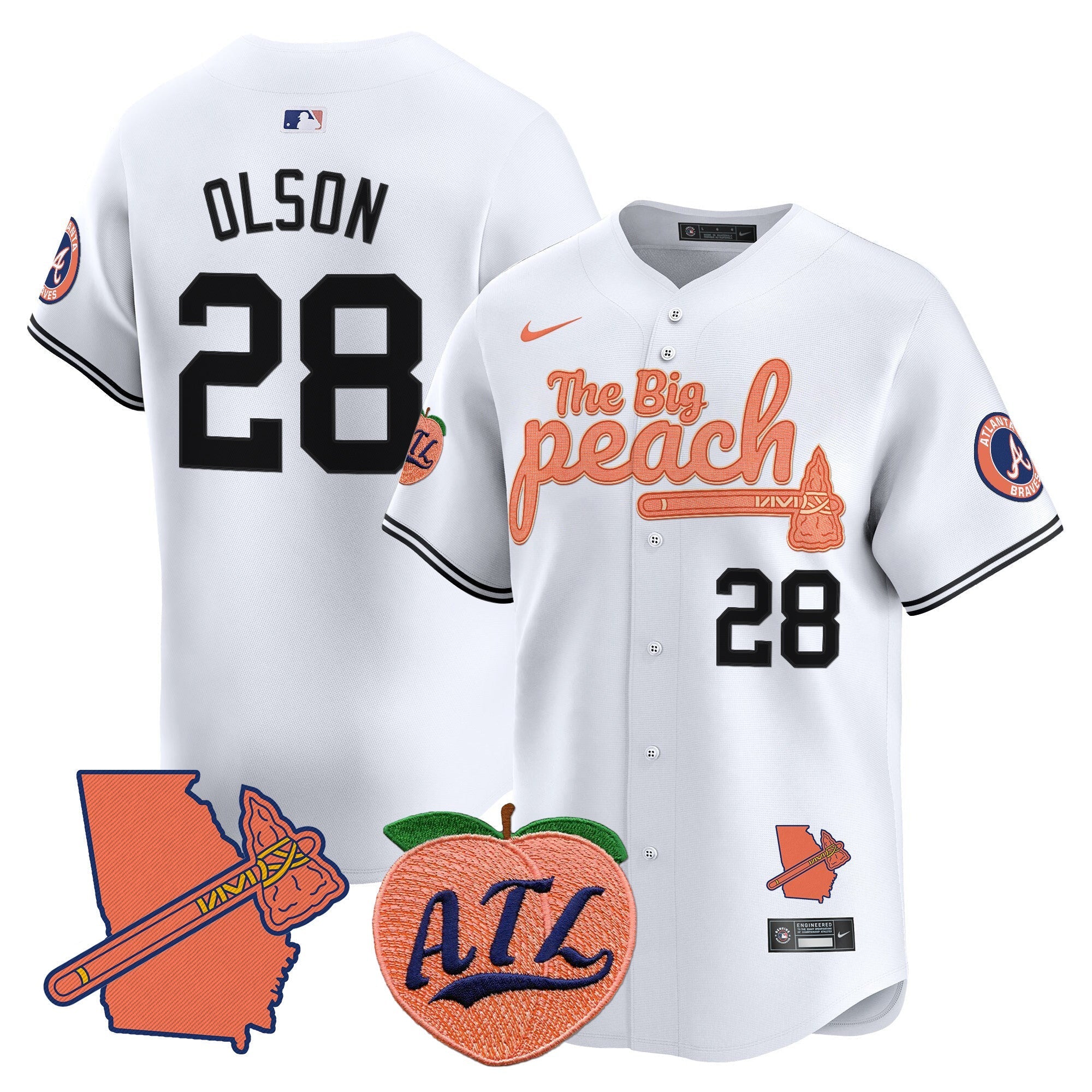 ATL The Big Peach Vapor Premier Limited Jersey V2 - Stitched