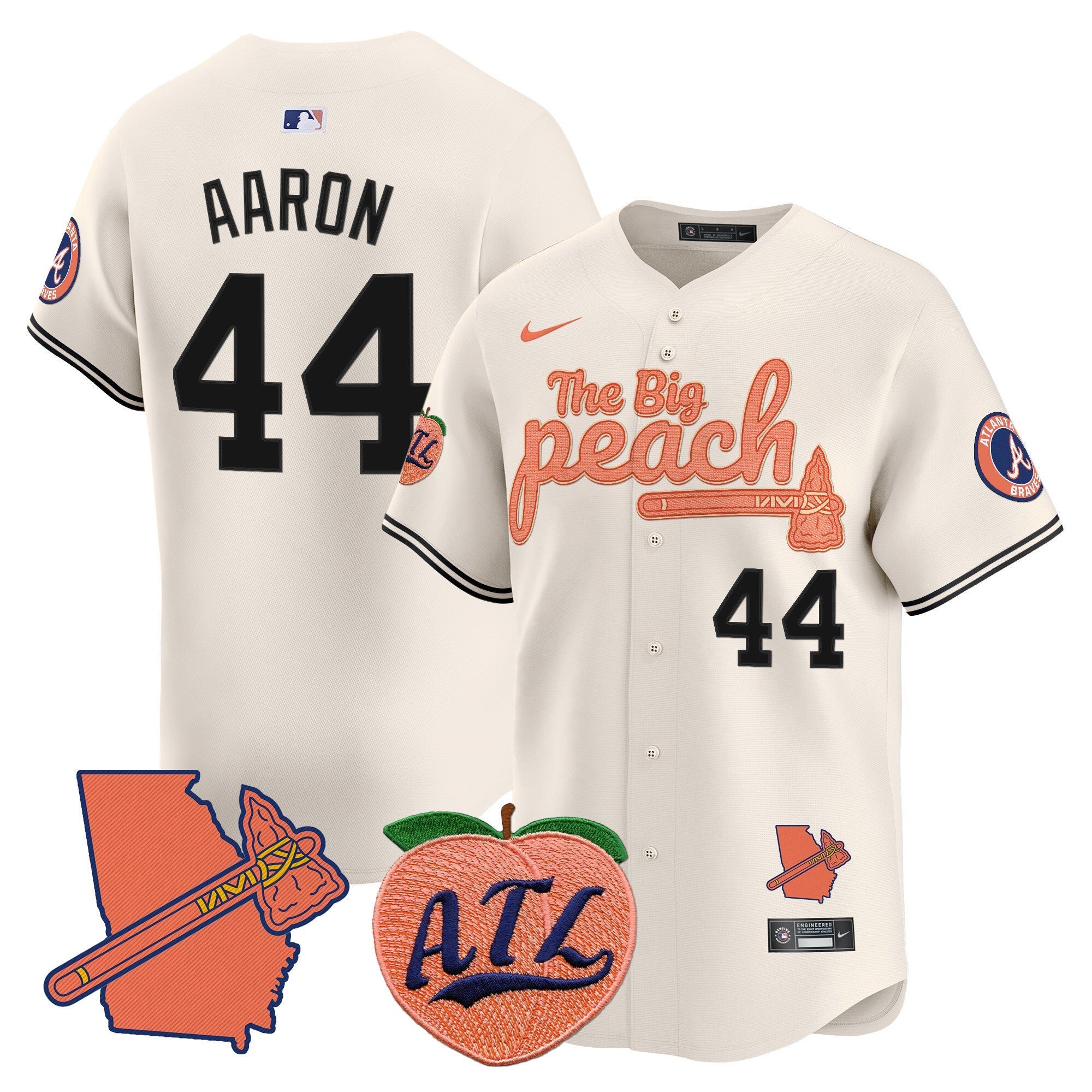 ATL The Big Peach Vapor Premier Limited Jersey V2 - Stitched