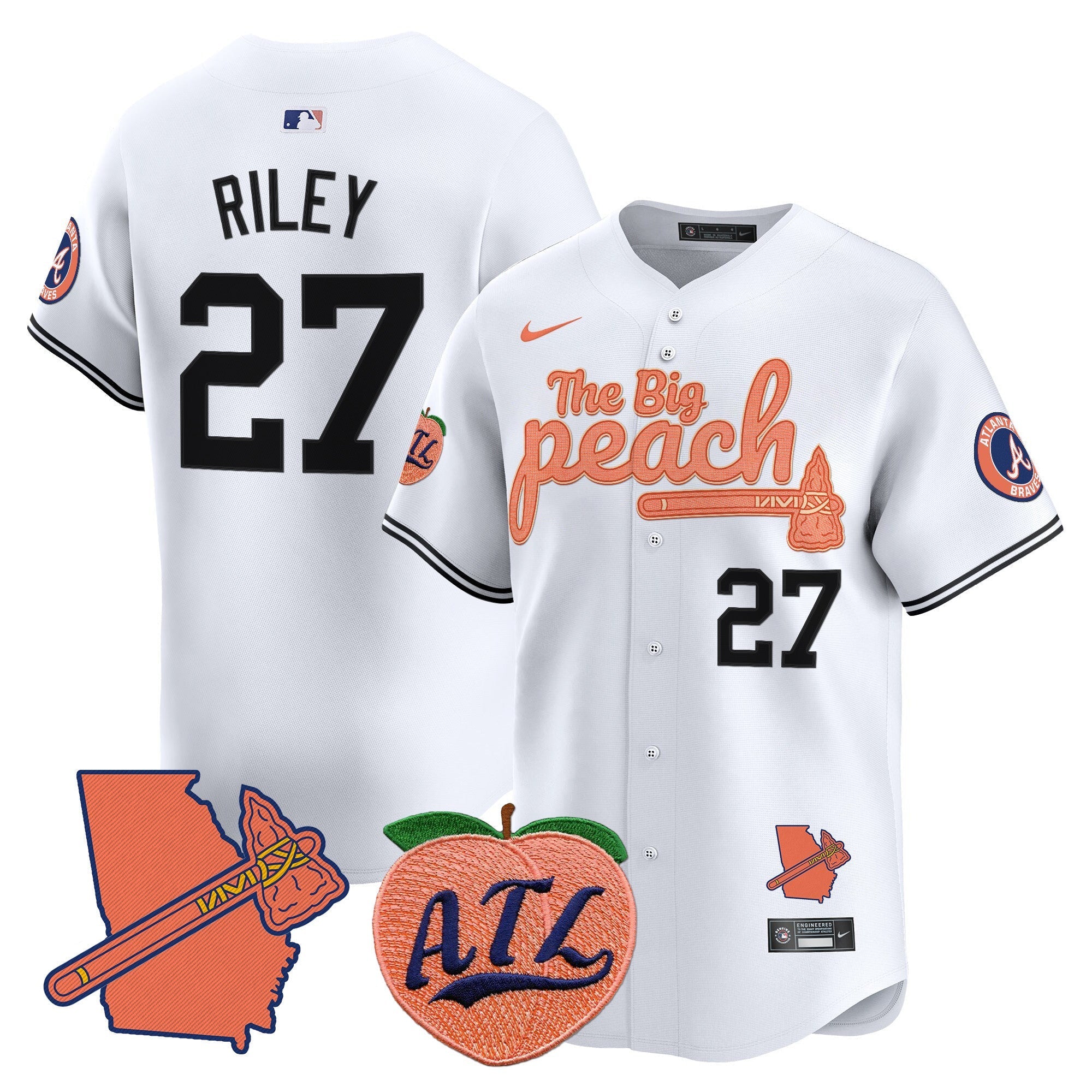 ATL The Big Peach Vapor Premier Limited Jersey V2 - Stitched