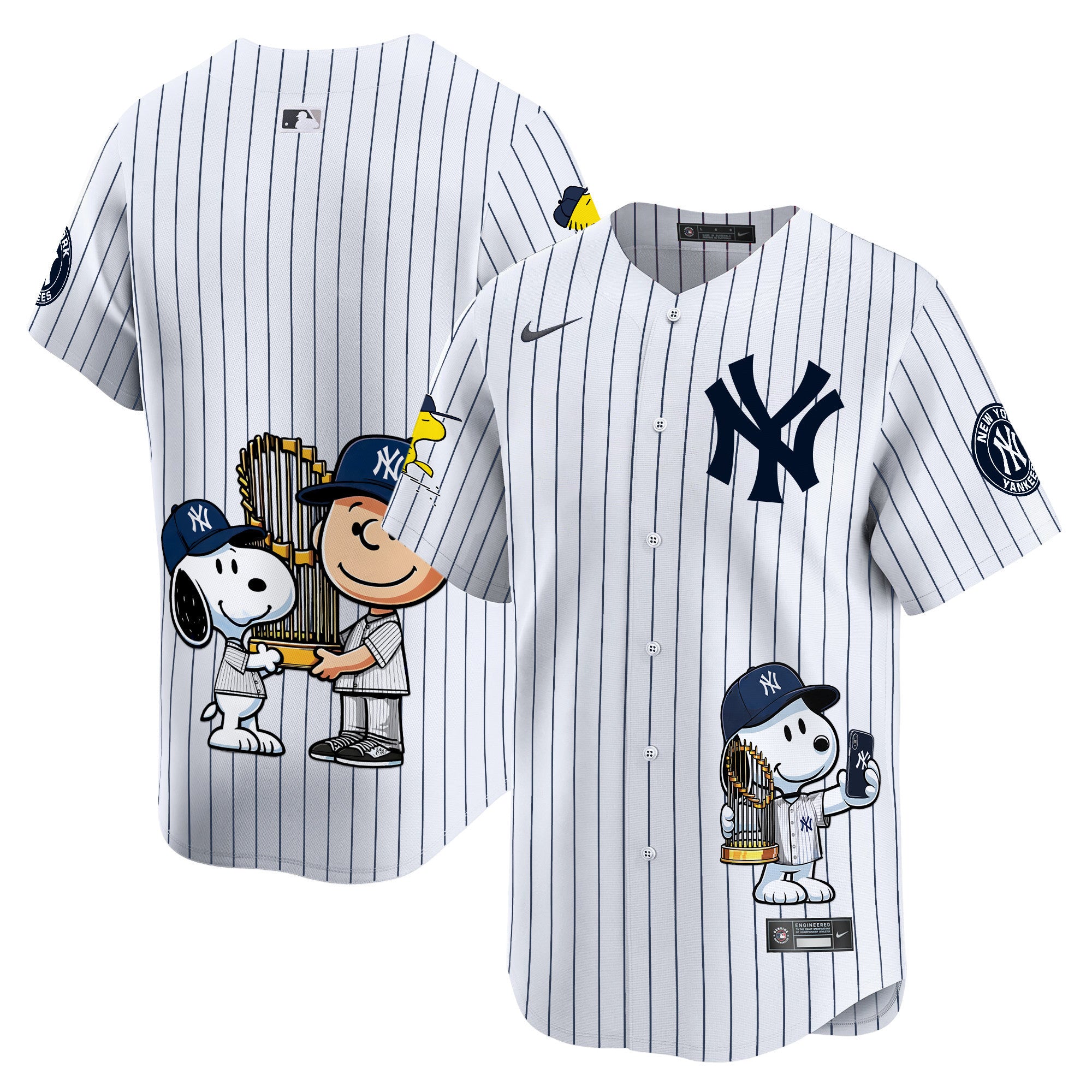 Unisex NYY Peanut Snoopy Vapor Premier Limited Jersey - Printed