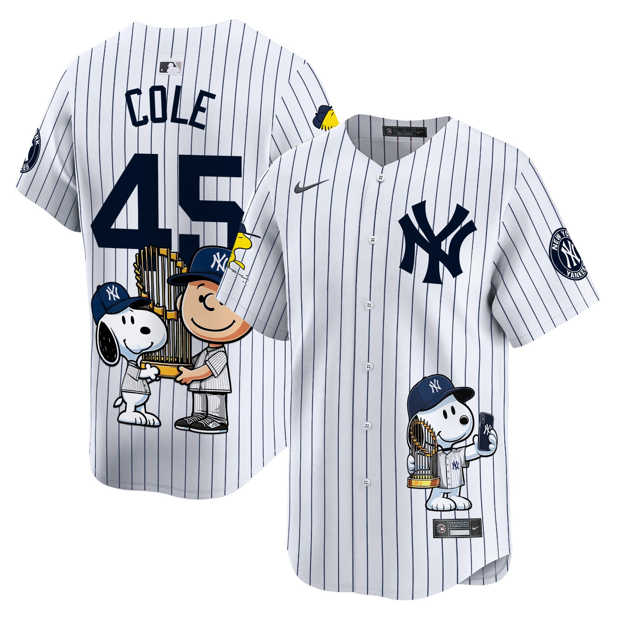 Unisex NYY Peanut Snoopy Vapor Premier Limited Jersey - Printed