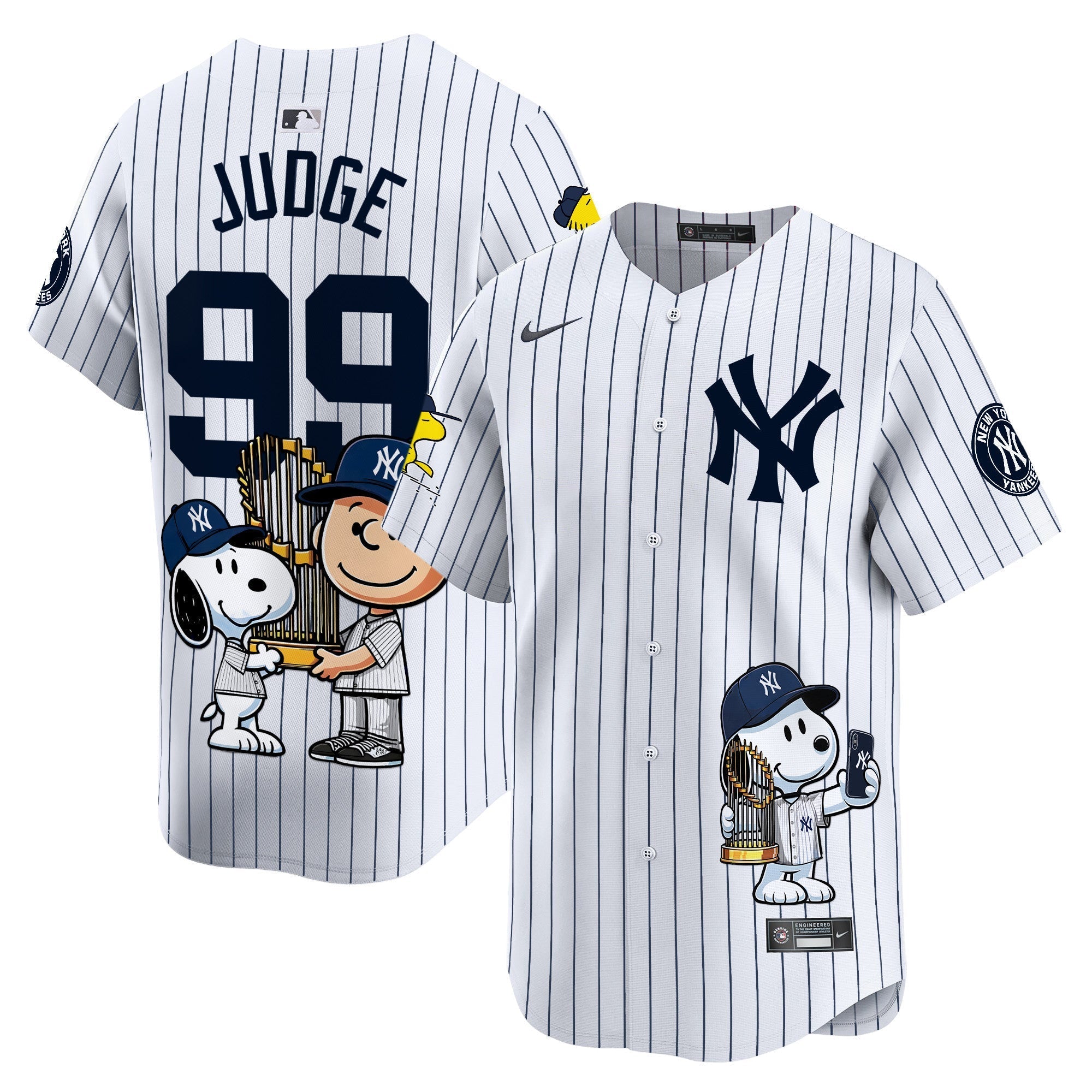 Unisex NYY Peanut Snoopy Vapor Premier Limited Jersey - Printed