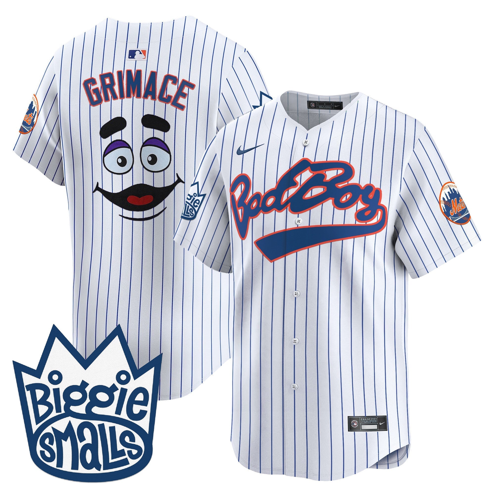 Mets Biggie Smalls Vapor Premier Limited Jersey - Stitched