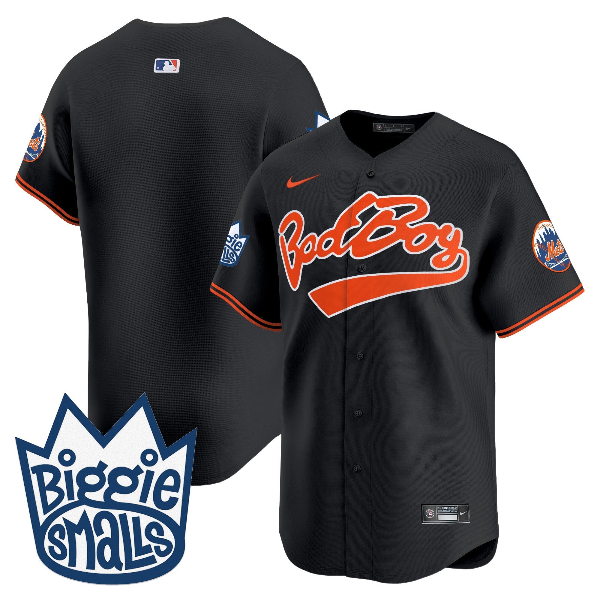 Mets Biggie Smalls Vapor Premier Limited Jersey - Stitched