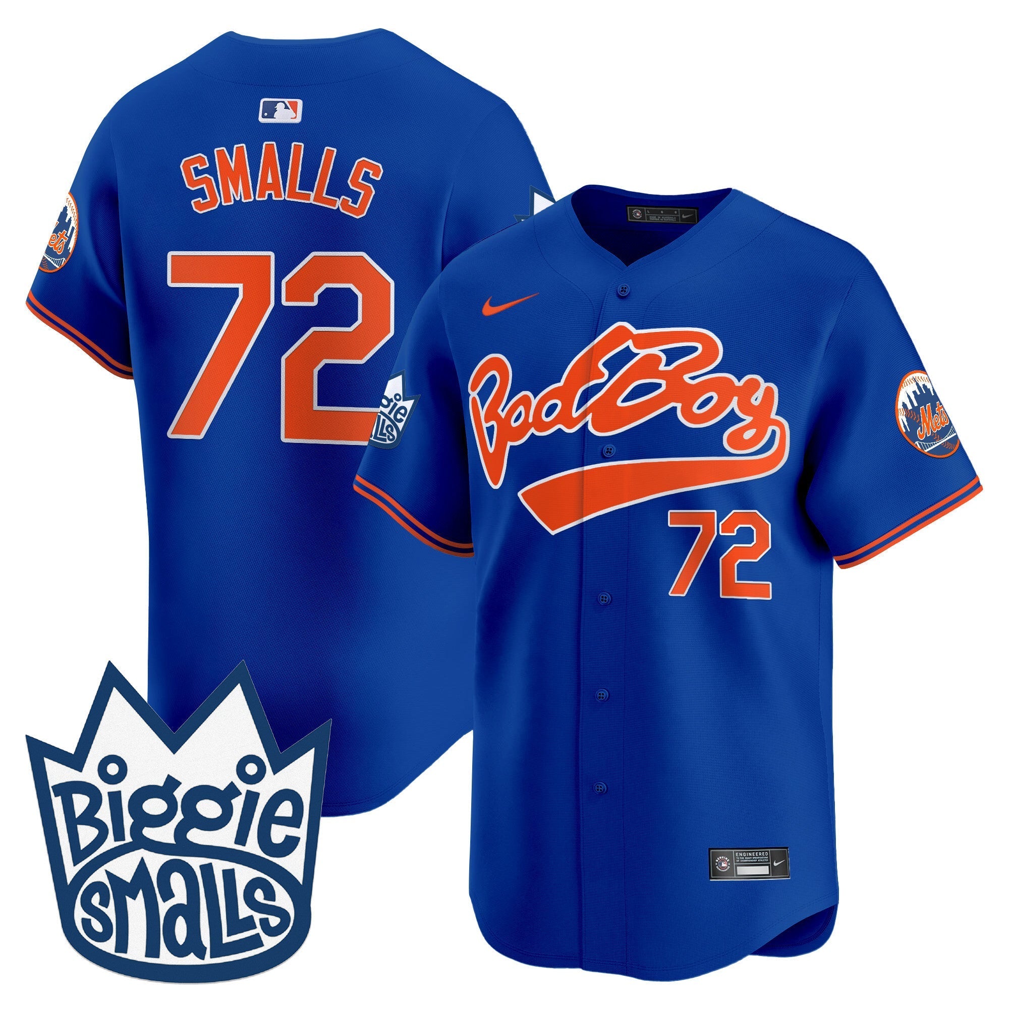 Mets Biggie Smalls Vapor Premier Limited Jersey - Stitched