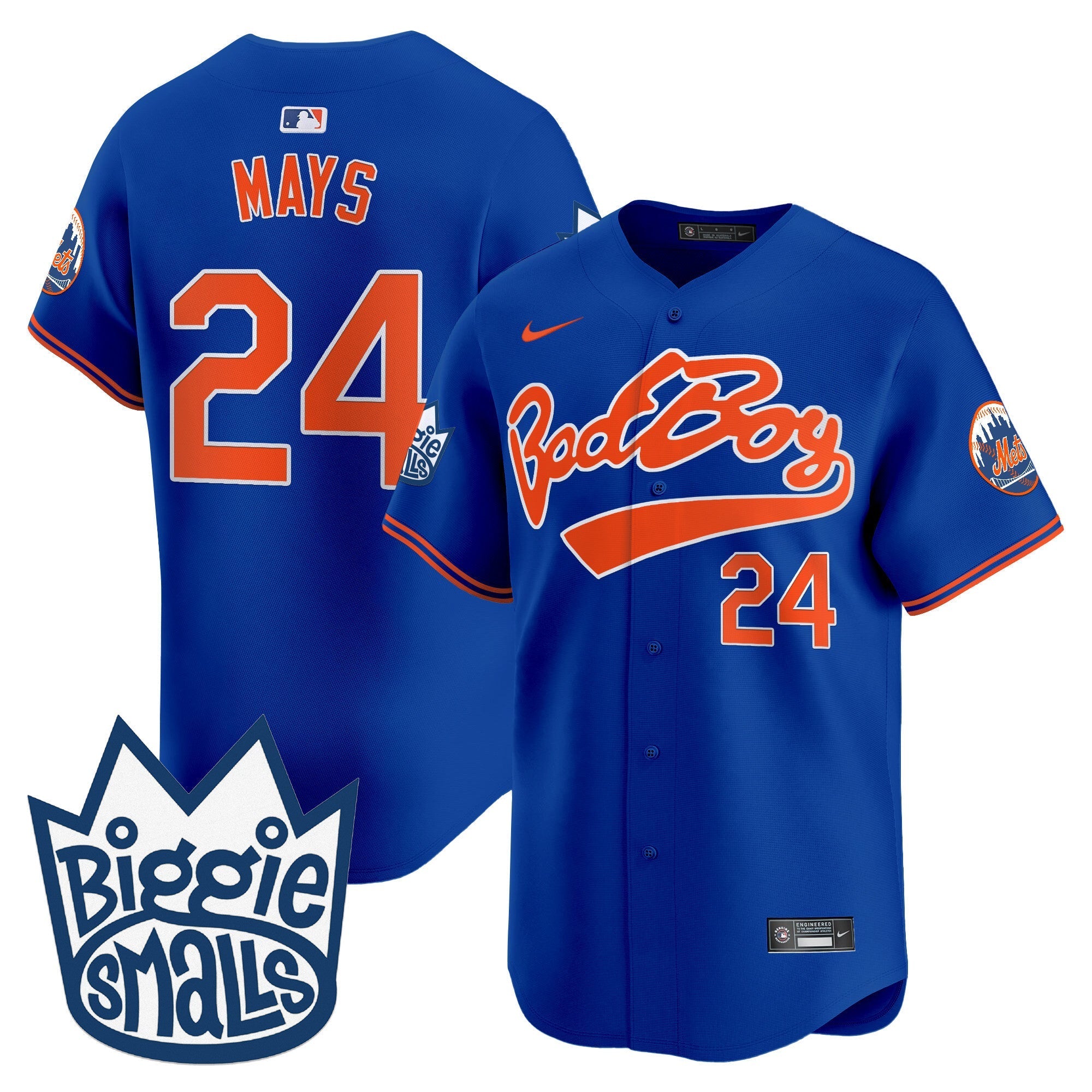 Mets Biggie Smalls Vapor Premier Limited Jersey - Stitched