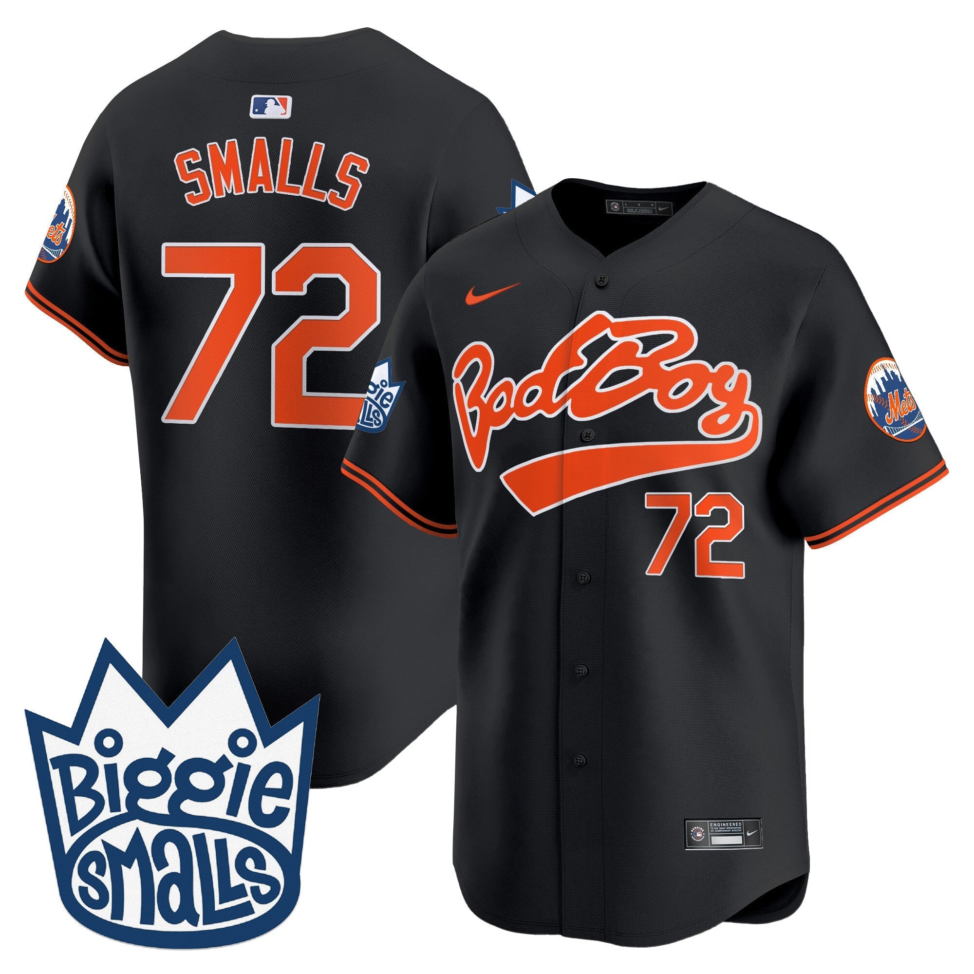 Mets Biggie Smalls Vapor Premier Limited Jersey - Stitched
