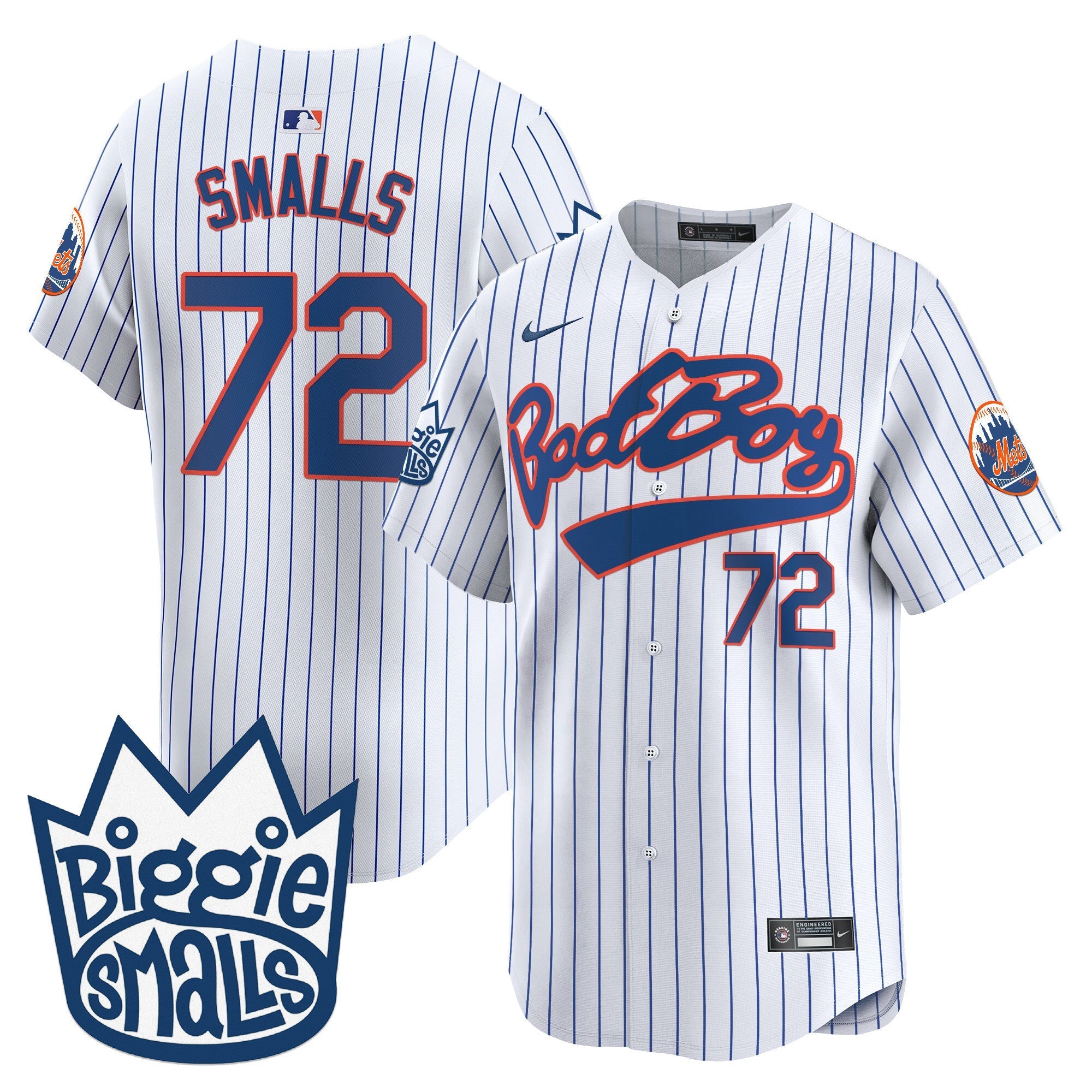 Mets Biggie Smalls Vapor Premier Limited Jersey - Stitched