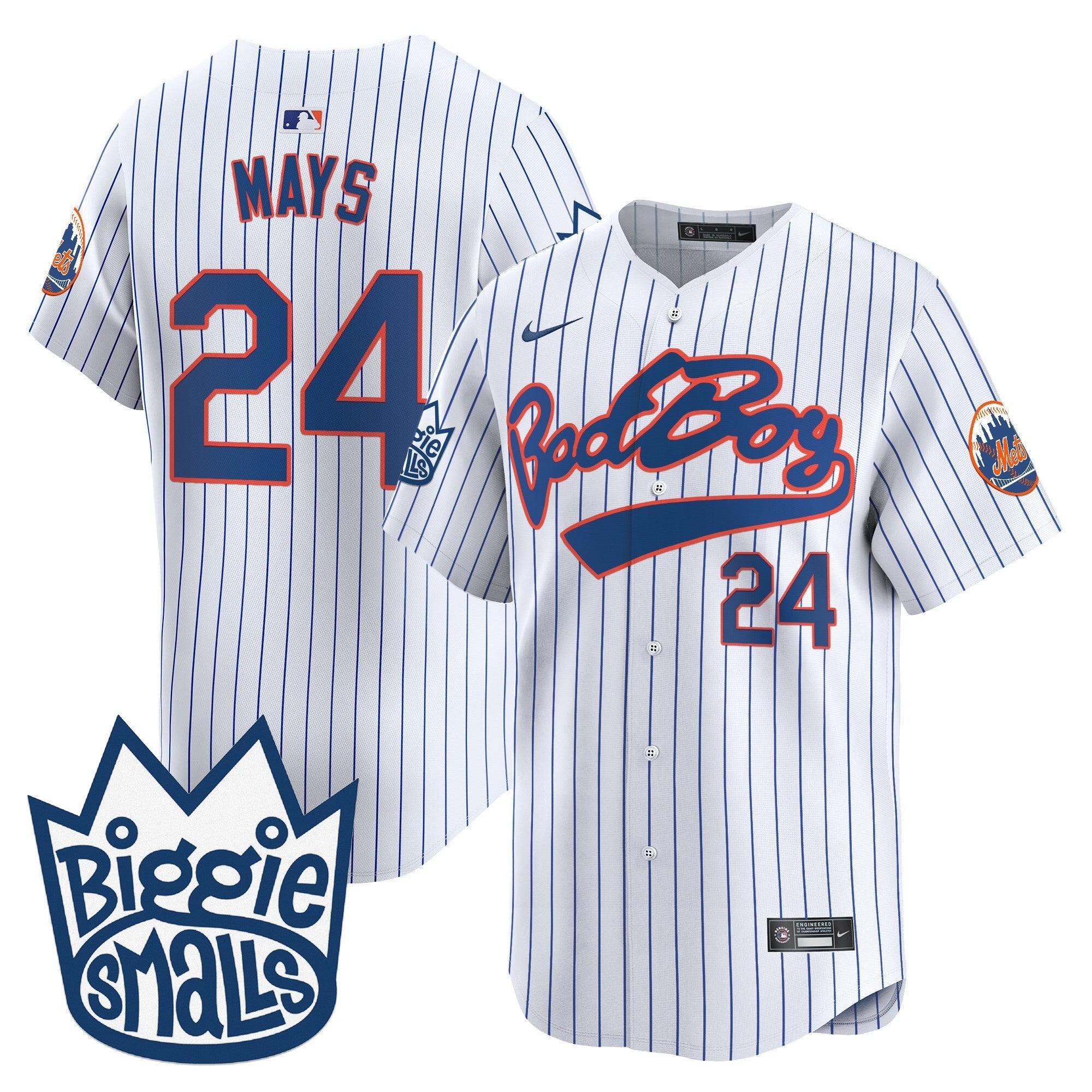 Mets Biggie Smalls Vapor Premier Limited Jersey - Stitched