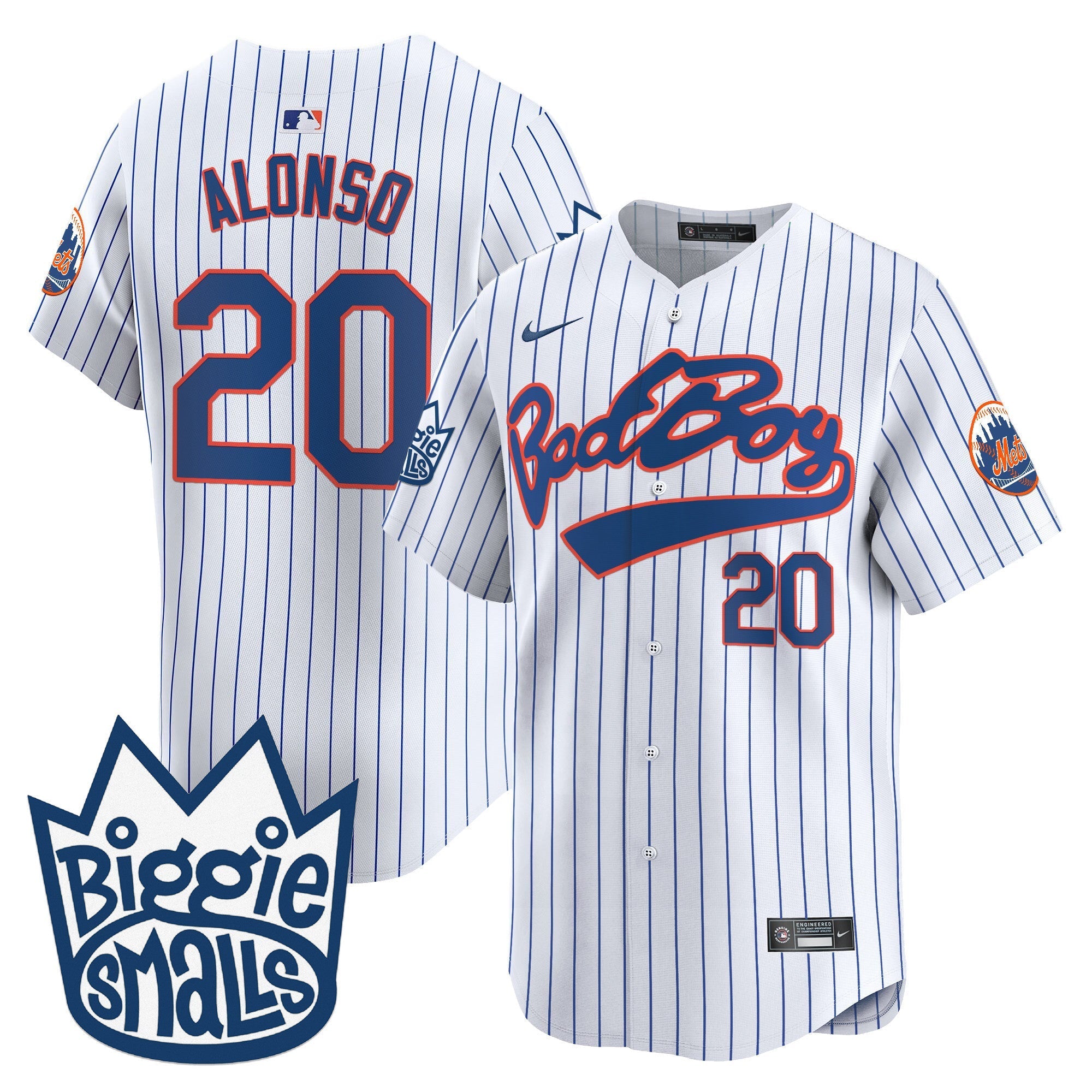 Mets Biggie Smalls Vapor Premier Limited Jersey - Stitched